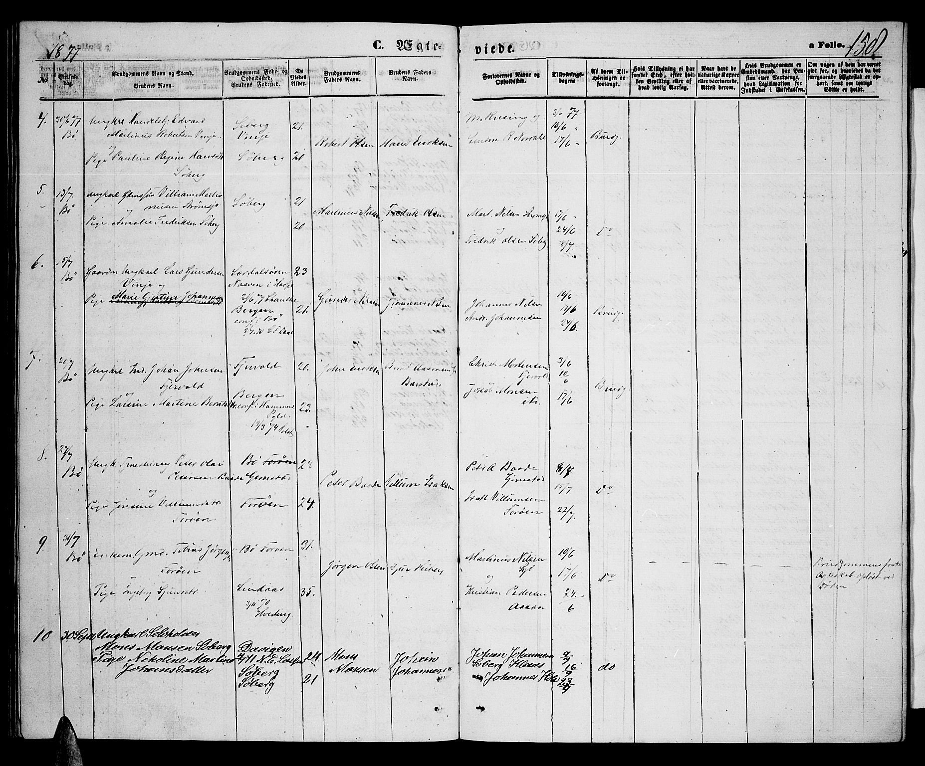 Ministerialprotokoller, klokkerbøker og fødselsregistre - Nordland, AV/SAT-A-1459/891/L1314: Parish register (copy) no. 891C03, 1870-1885, p. 158