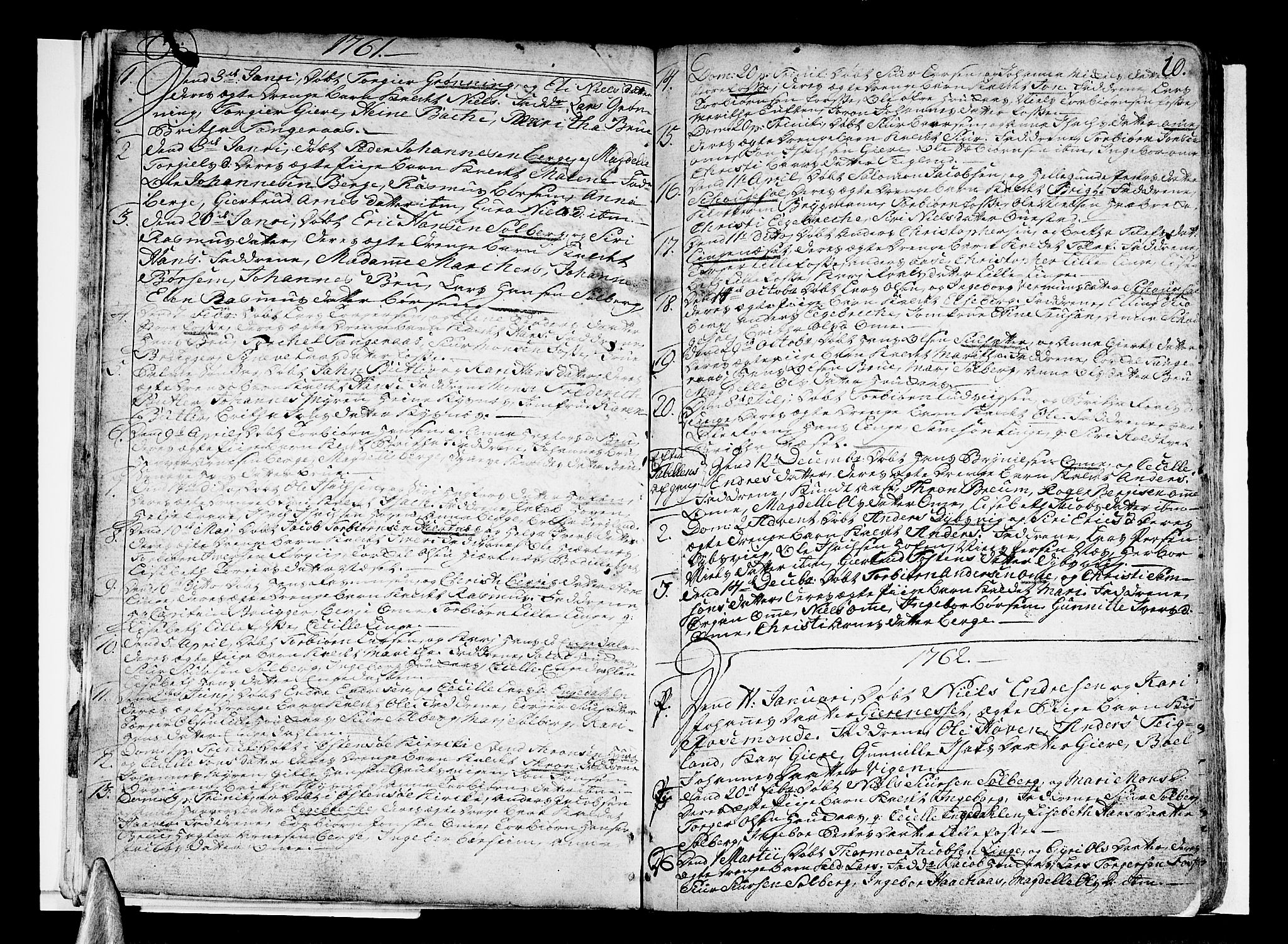 Strandebarm sokneprestembete, SAB/A-78401/H/Haa: Parish register (official) no. A 3 /1, 1750-1787, p. 10