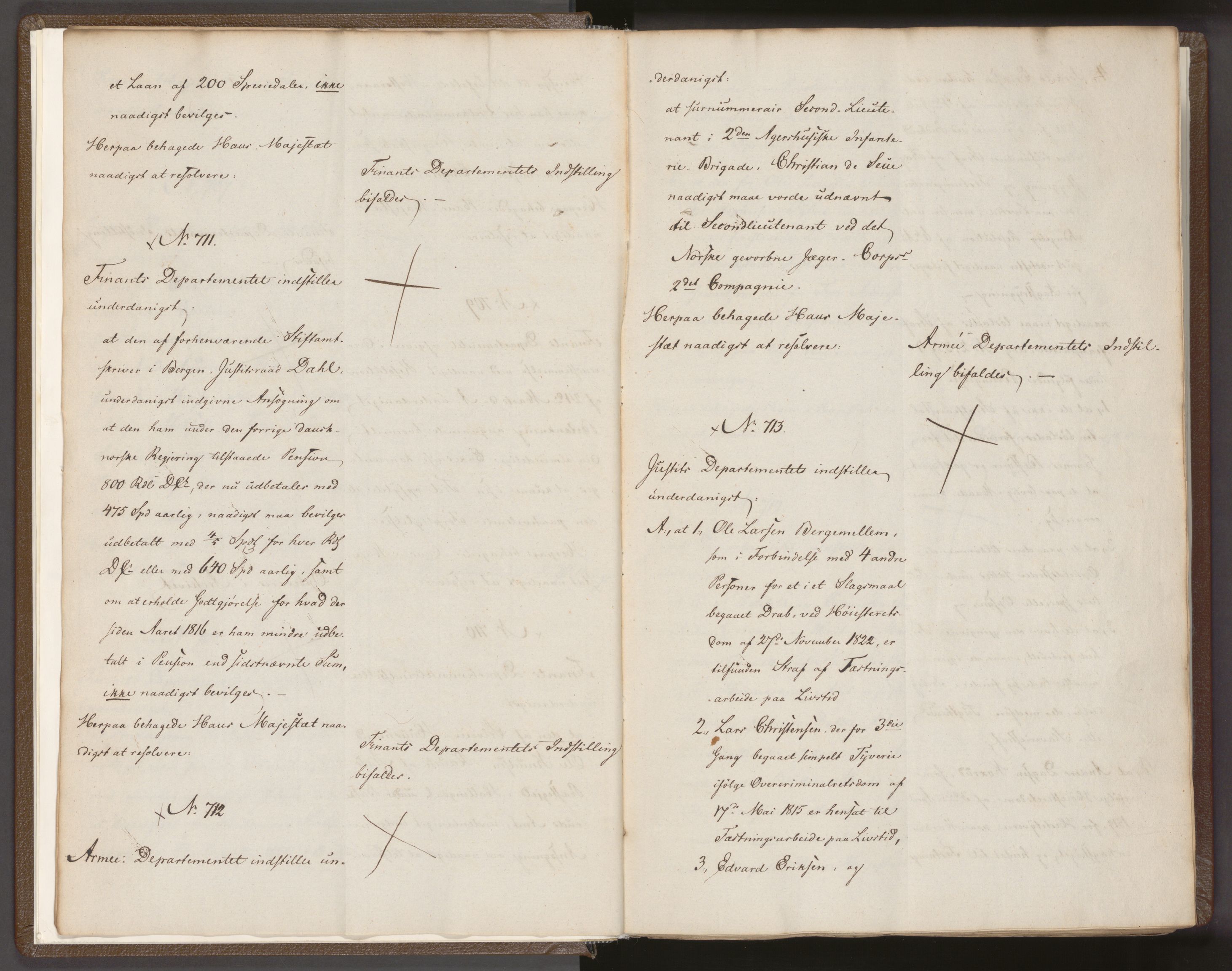 Statsrådssekretariatet, AV/RA-S-1001/A/Ab/L0027: Kgl. res. nr. 705-1372, 2. halvår, 1828