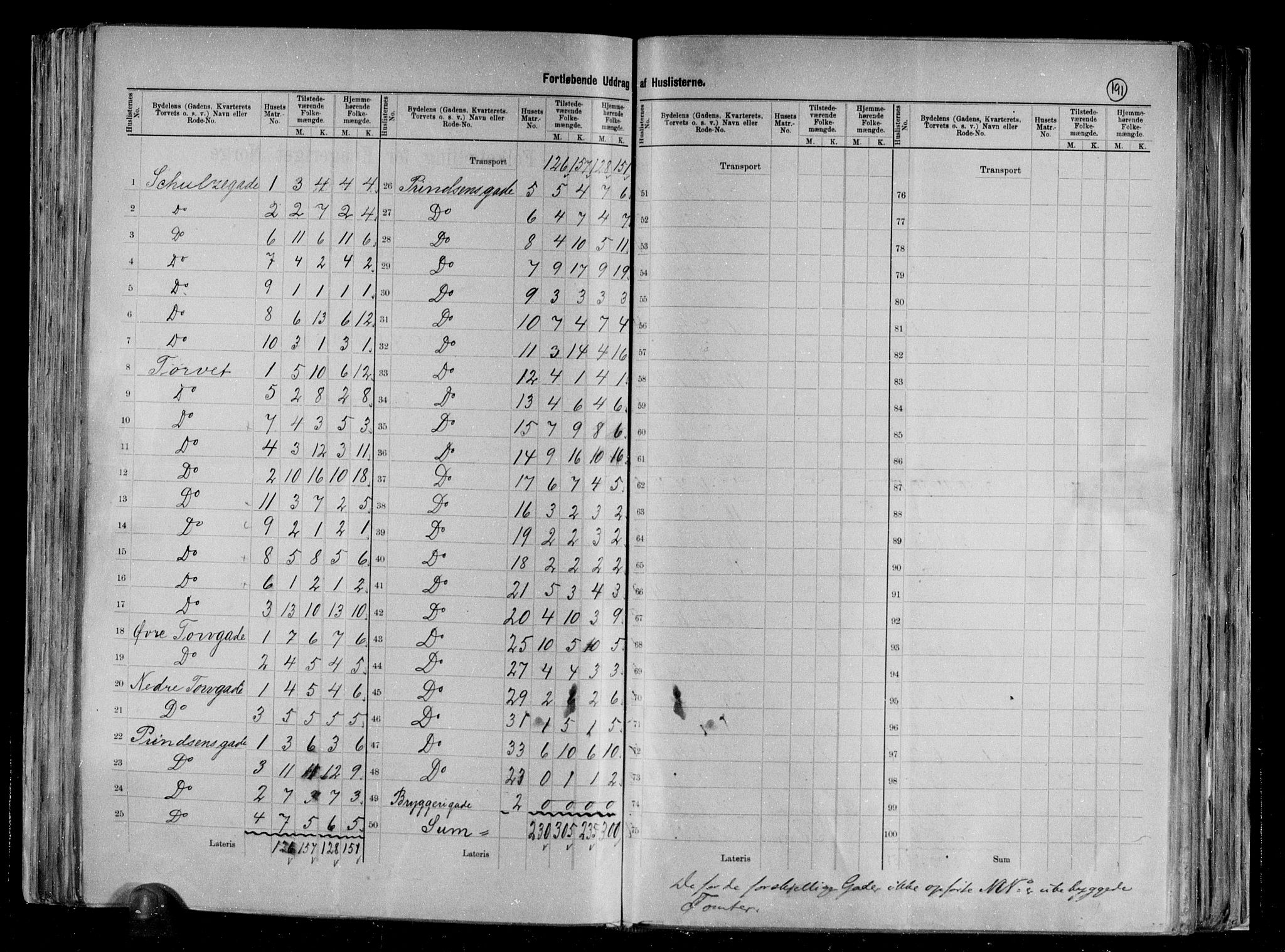 RA, 1891 census for 0707 Larvik, 1891, p. 16