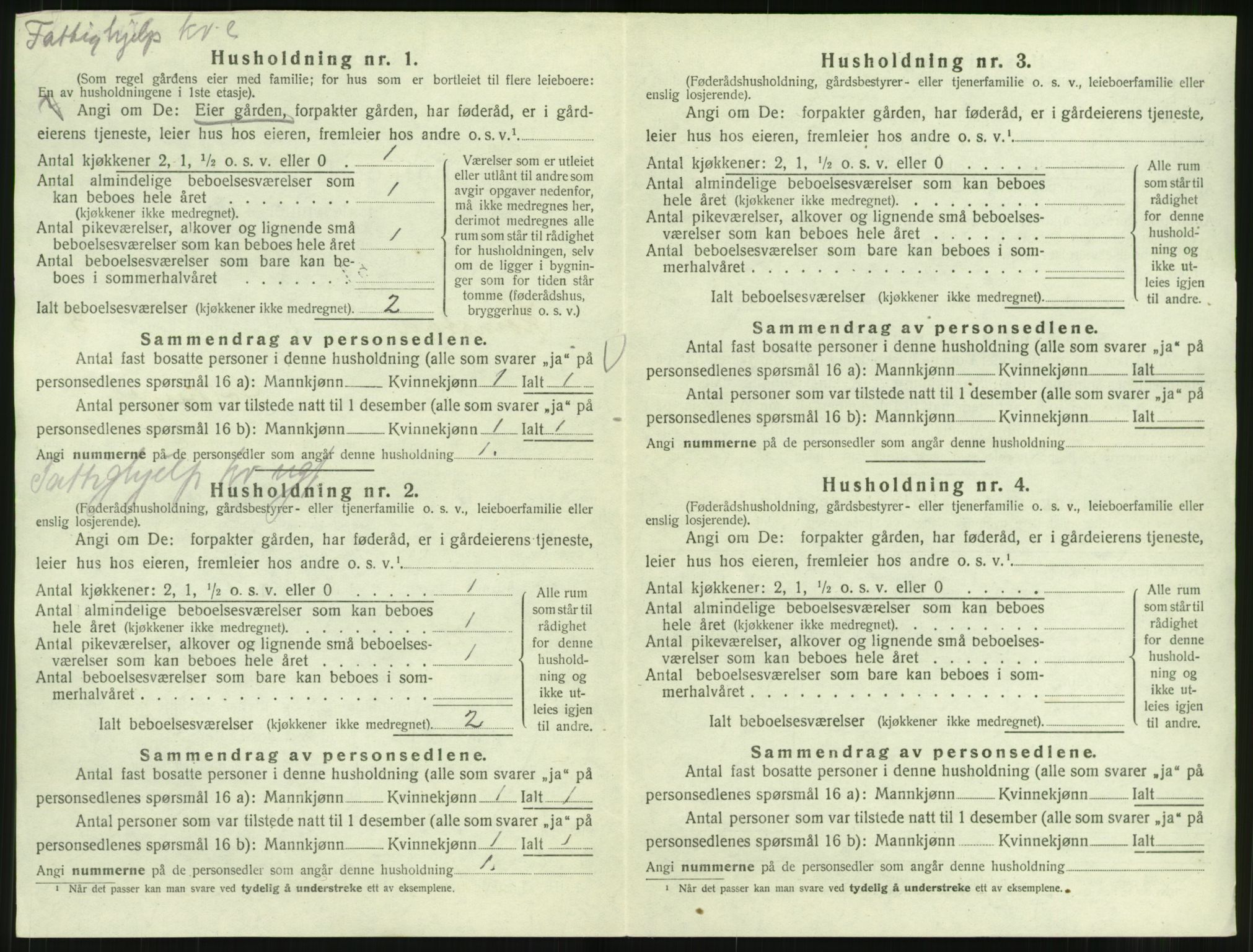 SAT, 1920 census for Kornstad, 1920, p. 314