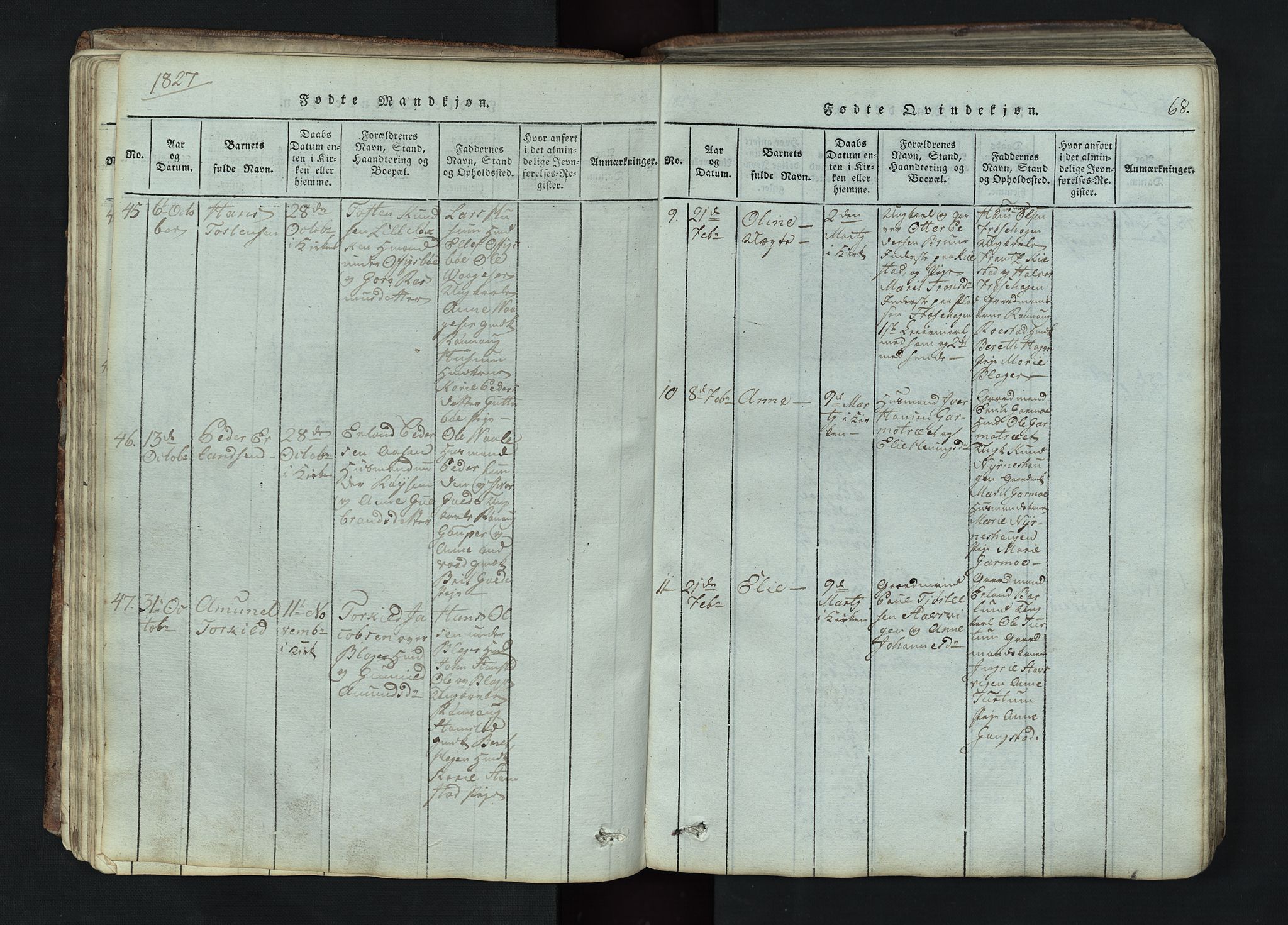 Lom prestekontor, AV/SAH-PREST-070/L/L0002: Parish register (copy) no. 2, 1815-1844, p. 68