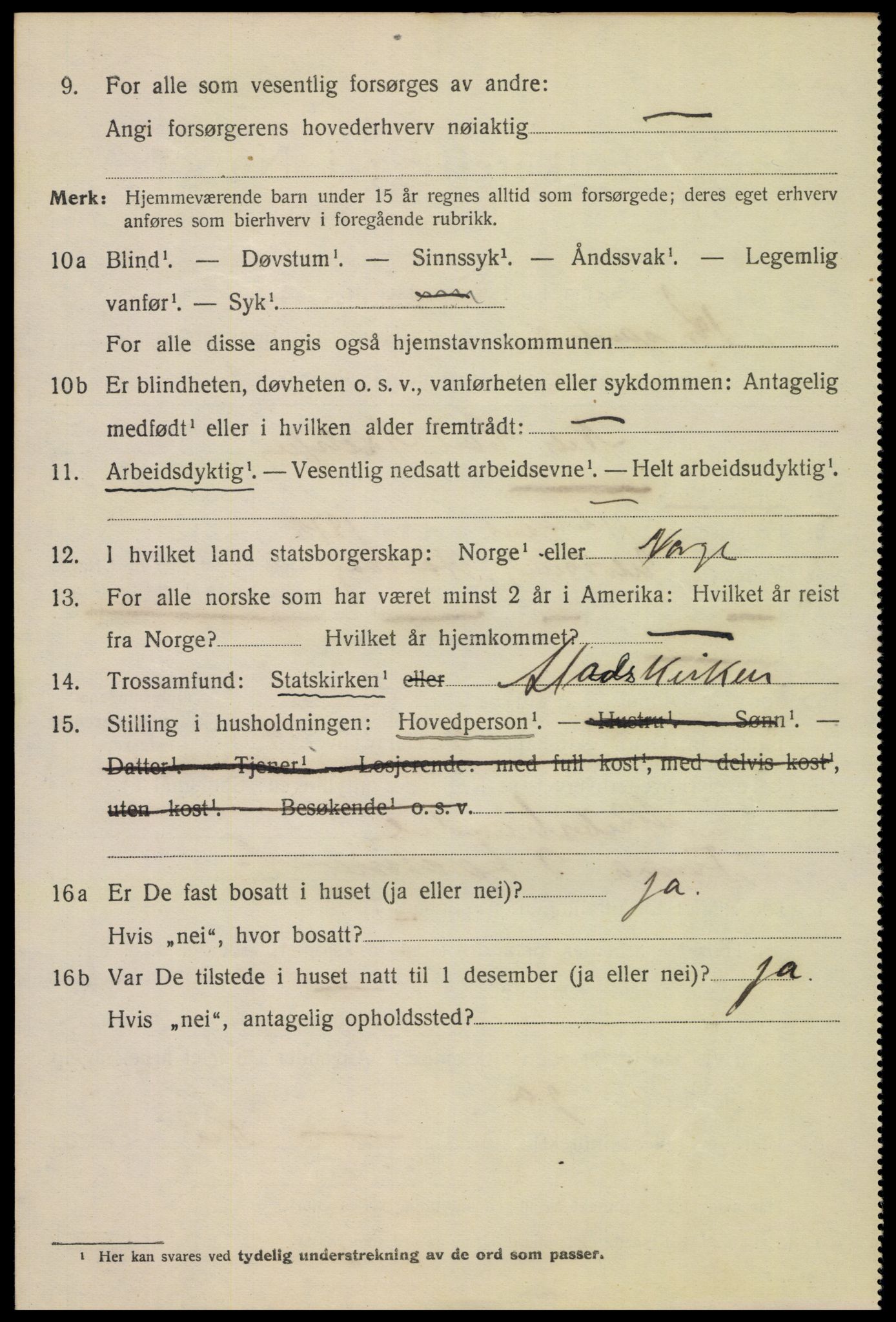 SAK, 1920 census for Kristiansand, 1920, p. 11132