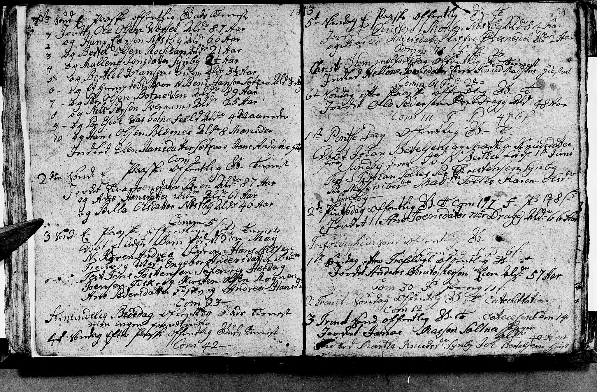 Ministerialprotokoller, klokkerbøker og fødselsregistre - Nordland, SAT/A-1459/847/L0675: Parish register (copy) no. 847C03, 1808-1820, p. 39