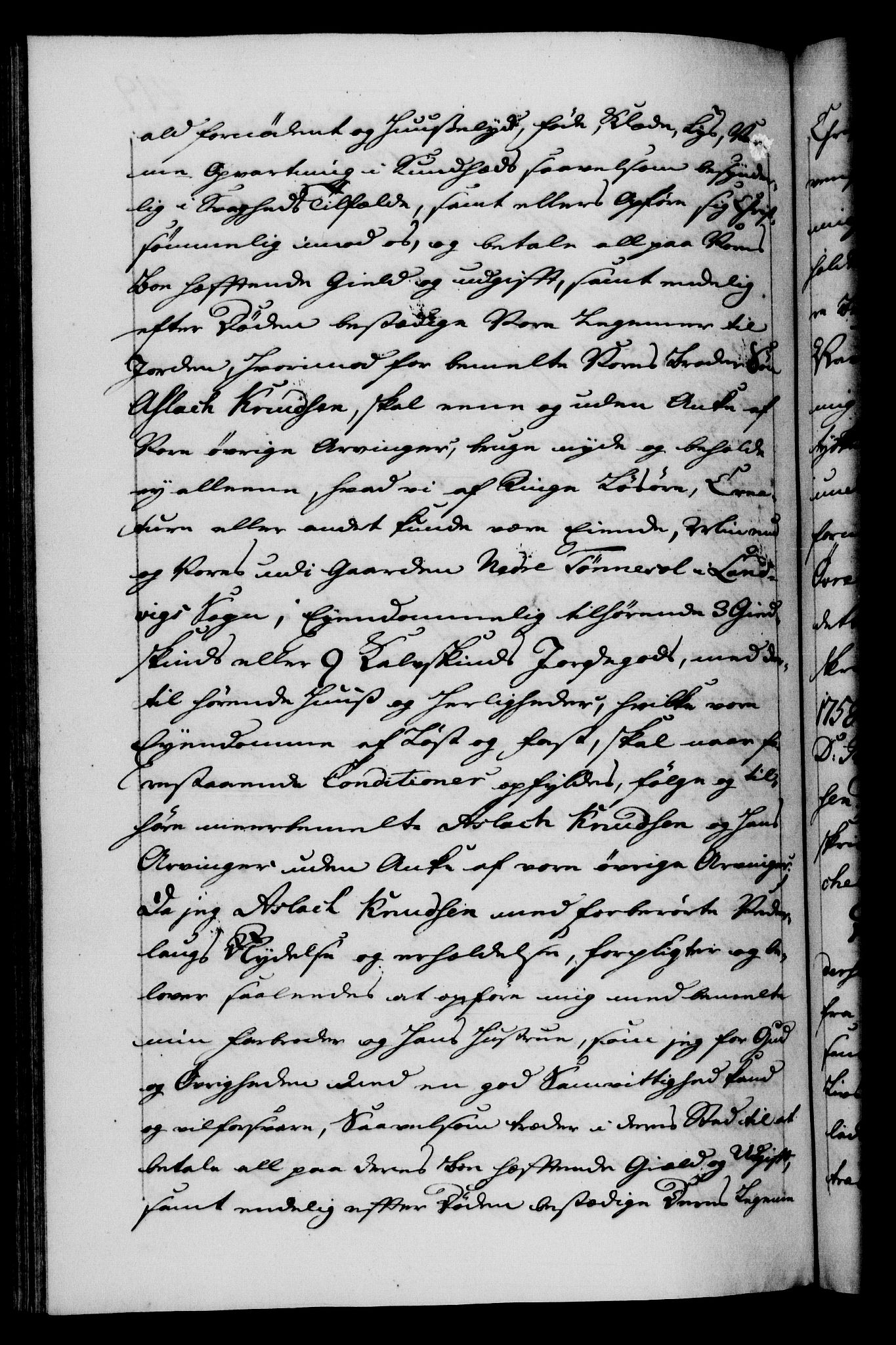 Danske Kanselli 1572-1799, RA/EA-3023/F/Fc/Fca/Fcaa/L0040: Norske registre, 1757-1759, p. 419b