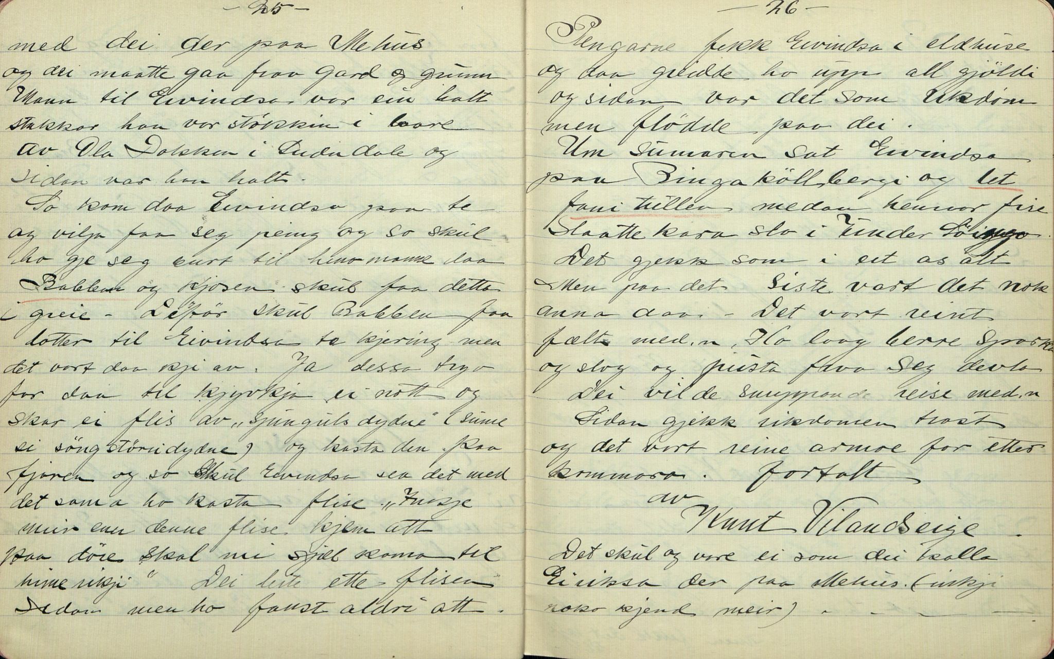 Rikard Berge, TEMU/TGM-A-1003/F/L0007/0014: 251-299 / 264 Uppskriftir av Olav Larsgard, Hol, for R. Berge, 1909-1911, p. 25-26