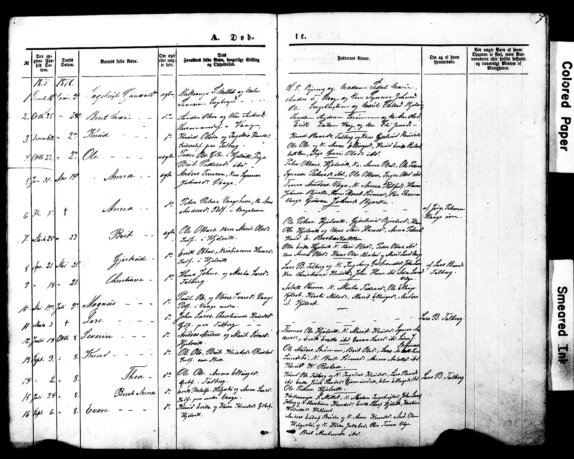 Ministerialprotokoller, klokkerbøker og fødselsregistre - Møre og Romsdal, SAT/A-1454/550/L0618: Parish register (copy) no. 550C01, 1870-1927, p. 7