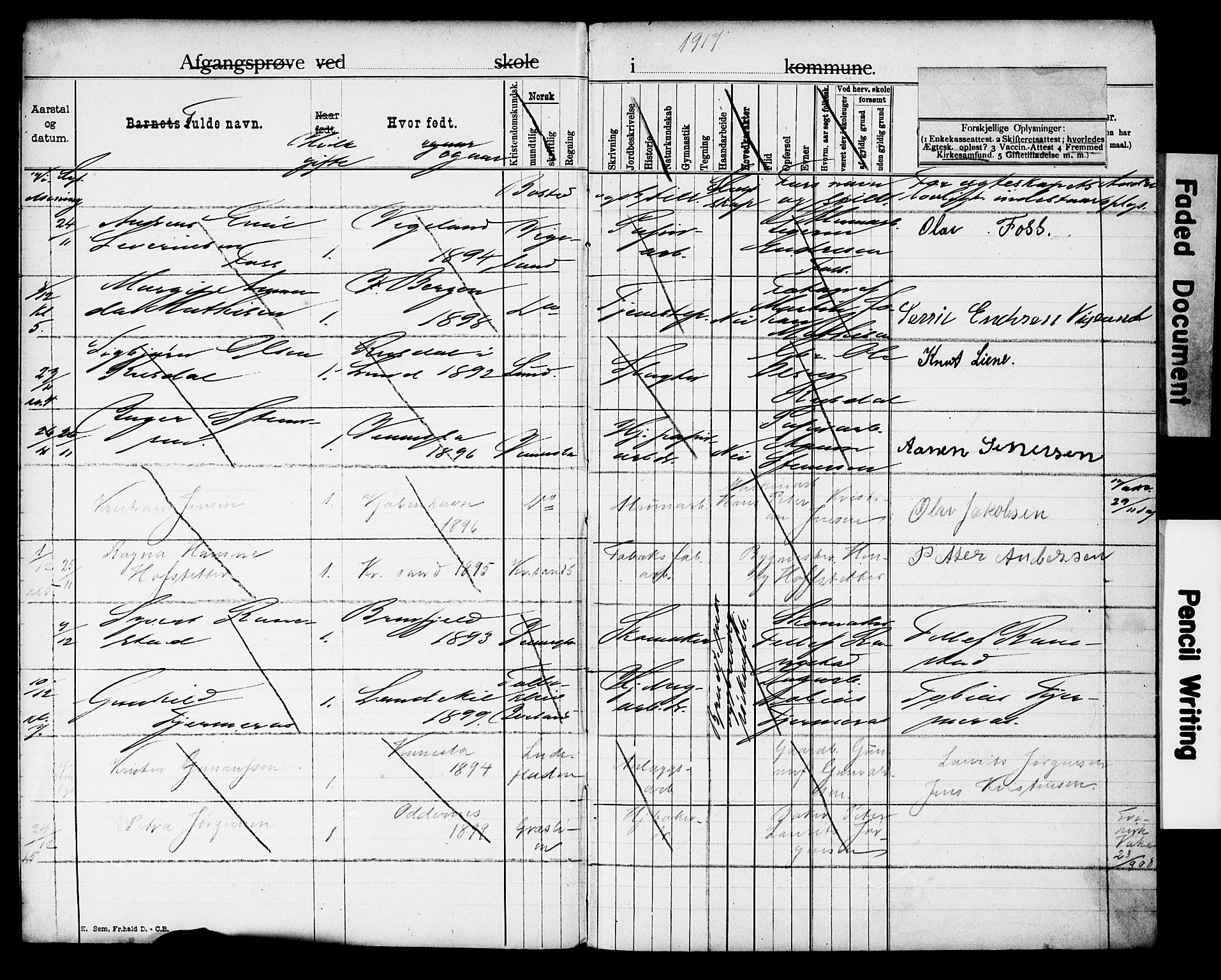 Vennesla sokneprestkontor, SAK/1111-0045/J/L0032/0005: Banns register no. II 5 3, 1917-1919, p. 1