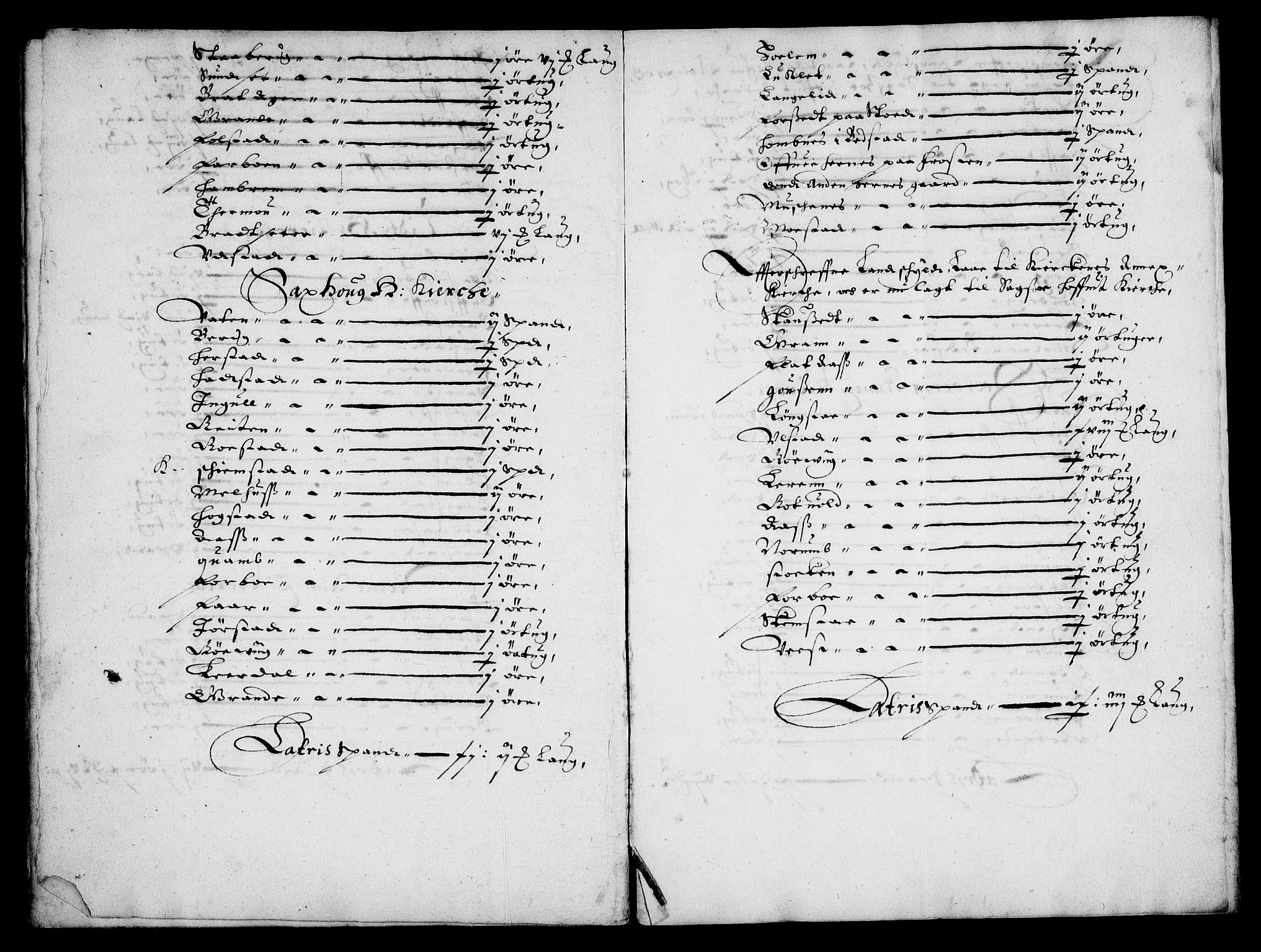 Rentekammeret inntil 1814, Realistisk ordnet avdeling, AV/RA-EA-4070/Fc/Fca/L0004/0003: [Ca IV]  Trondheim stift / "Stichtens Bog", 1654