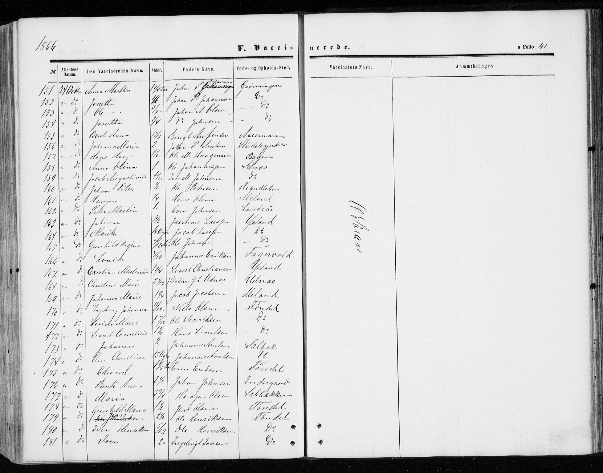 Ministerialprotokoller, klokkerbøker og fødselsregistre - Sør-Trøndelag, AV/SAT-A-1456/646/L0612: Parish register (official) no. 646A10, 1858-1869, p. 41