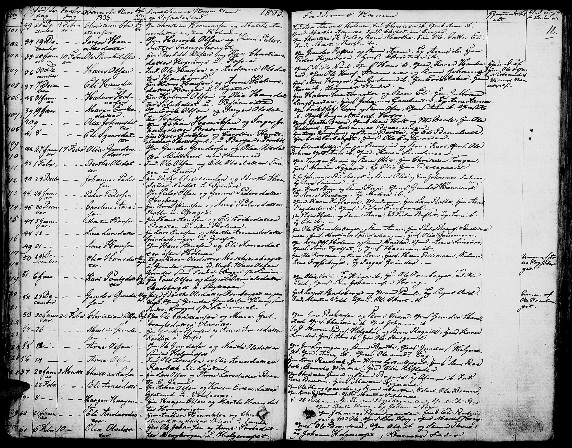 Grue prestekontor, AV/SAH-PREST-036/H/Ha/Haa/L0007: Parish register (official) no. 7, 1830-1847, p. 18