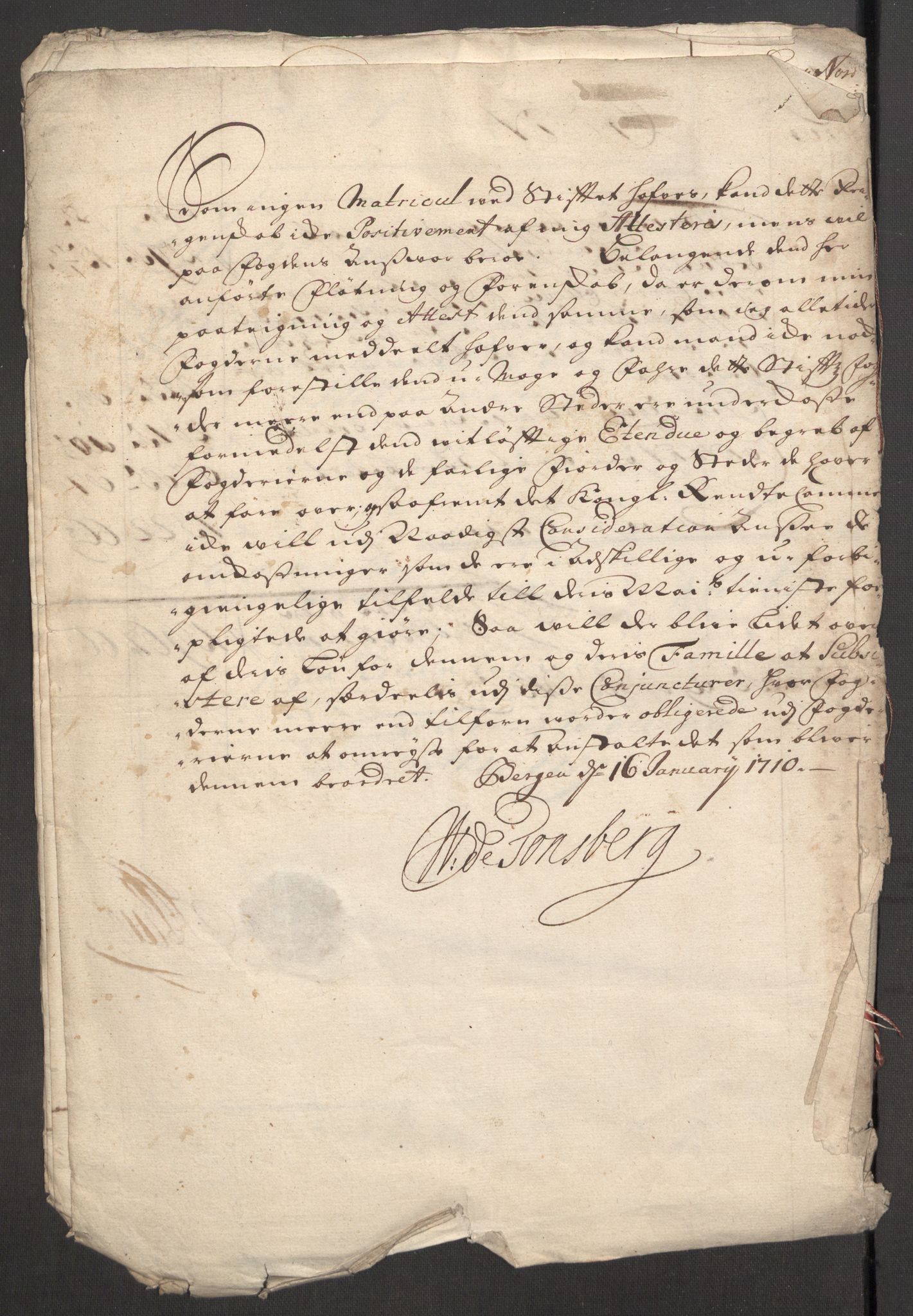 Rentekammeret inntil 1814, Reviderte regnskaper, Fogderegnskap, RA/EA-4092/R53/L3432: Fogderegnskap Sunn- og Nordfjord, 1709, p. 10