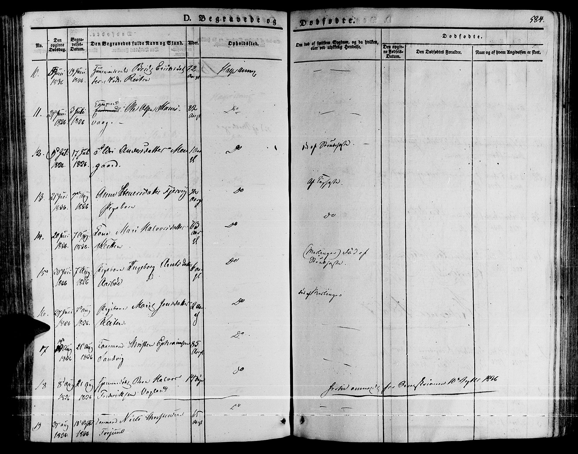 Ministerialprotokoller, klokkerbøker og fødselsregistre - Møre og Romsdal, AV/SAT-A-1454/592/L1025: Parish register (official) no. 592A03 /2, 1831-1849, p. 584