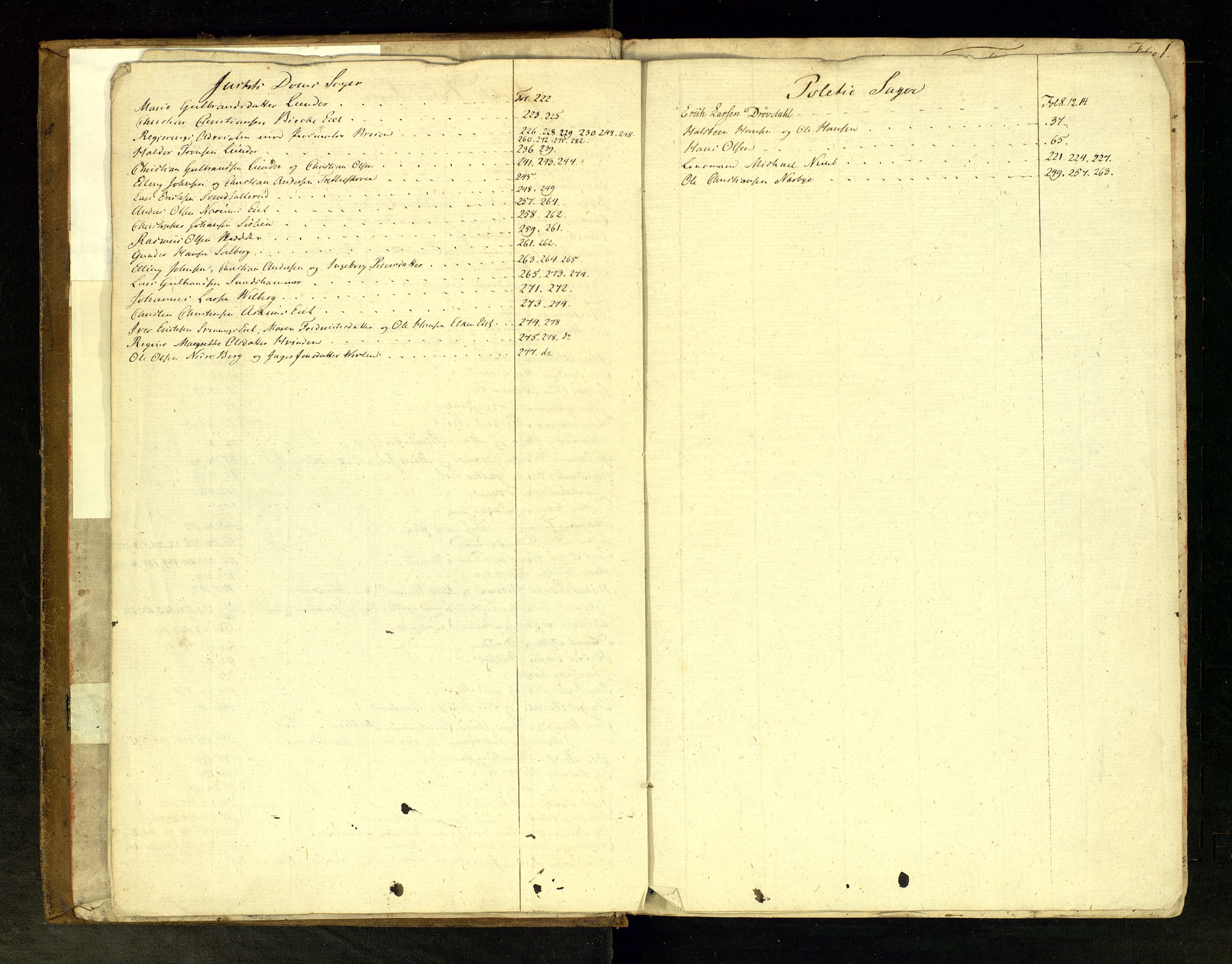 Hadeland og Land tingrett, AV/SAH-TING-010/G/Gc/L0003: Ekstrarettsprotokoll, 1823-1831