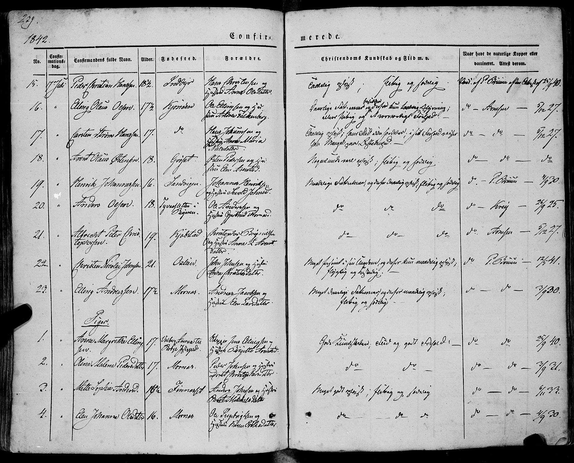 Ministerialprotokoller, klokkerbøker og fødselsregistre - Nordland, AV/SAT-A-1459/805/L0097: Parish register (official) no. 805A04, 1837-1861, p. 239