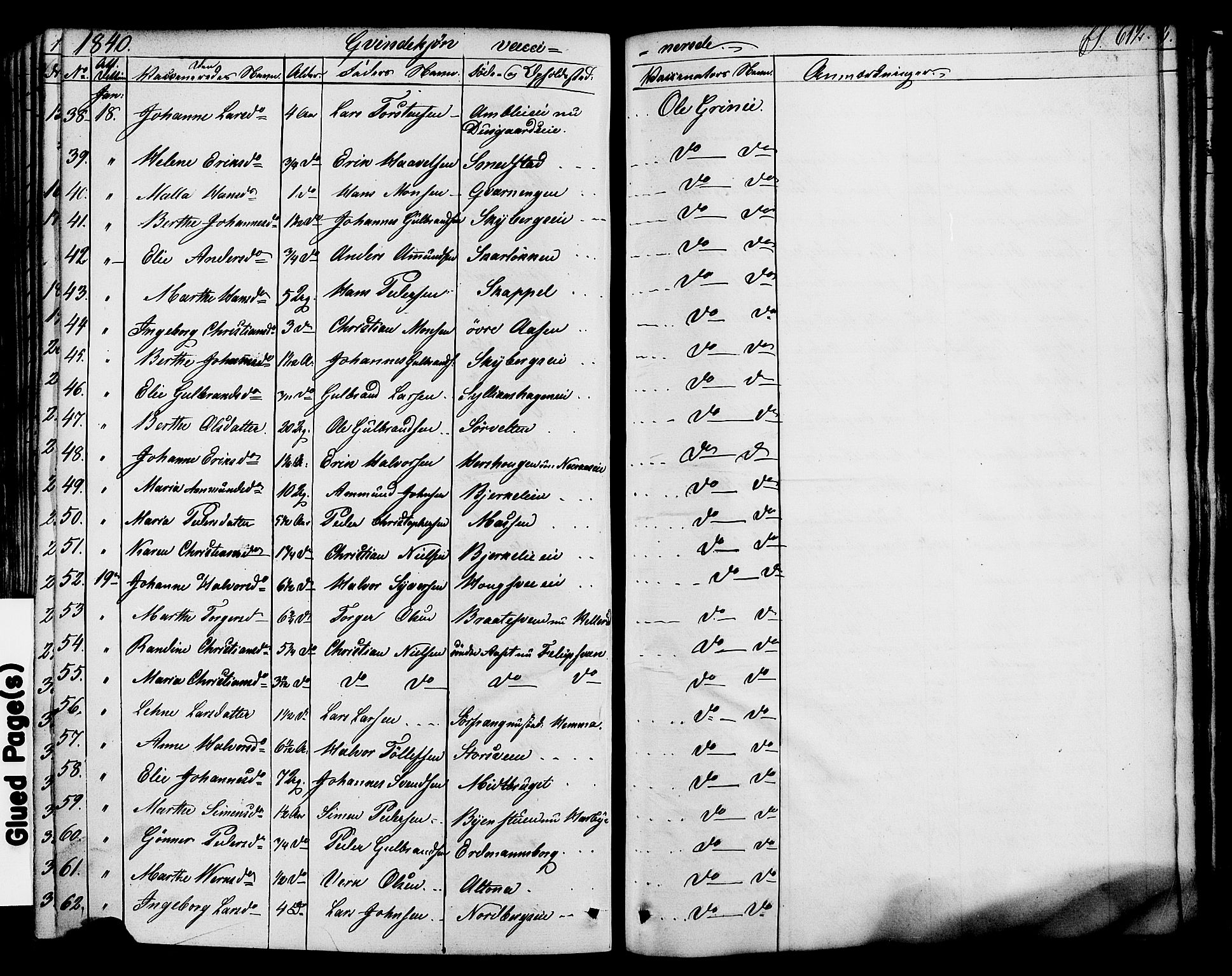 Ringsaker prestekontor, AV/SAH-PREST-014/K/Ka/L0008: Parish register (official) no. 8, 1837-1850, p. 612