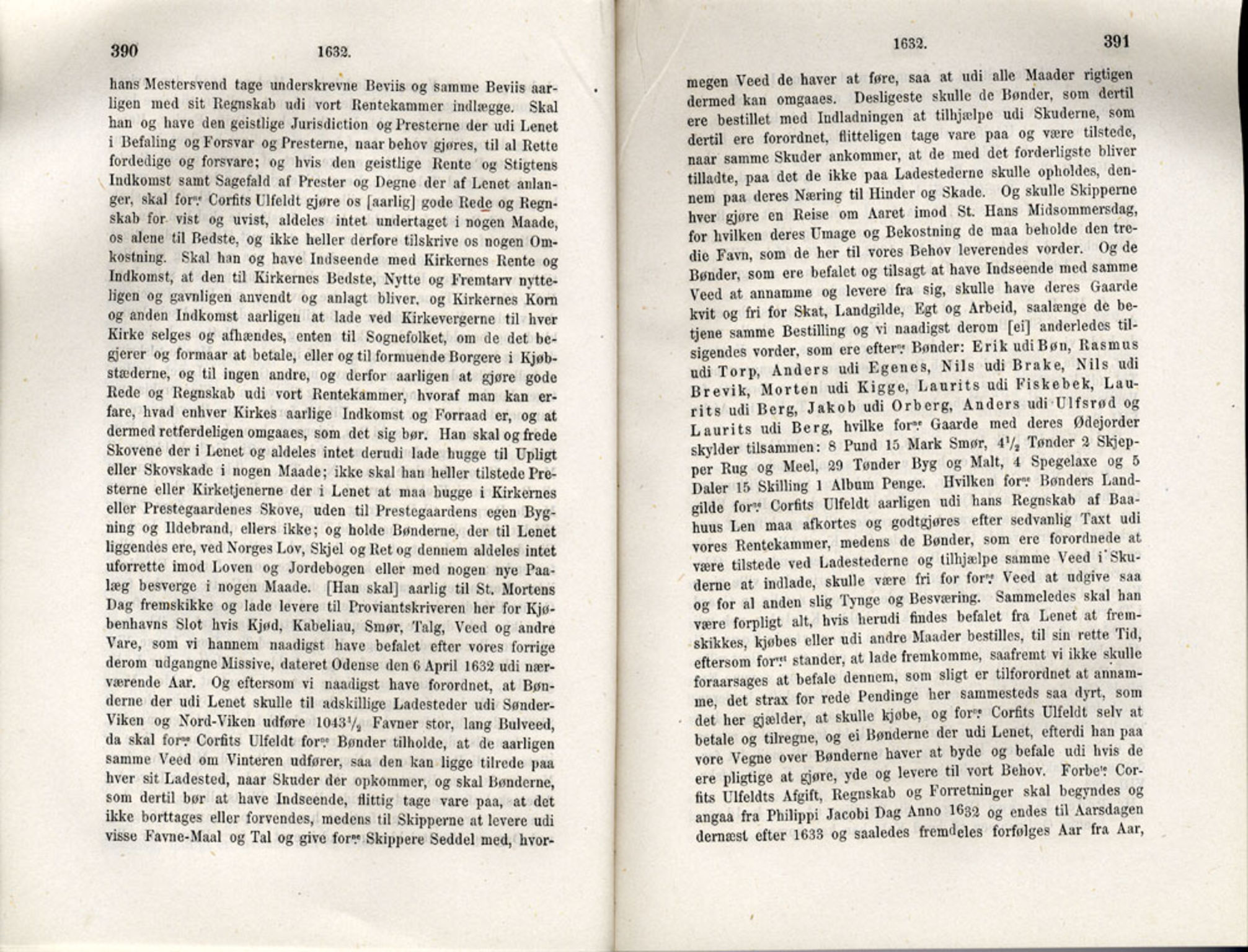 Publikasjoner utgitt av Det Norske Historiske Kildeskriftfond, PUBL/-/-/-: Norske Rigs-Registranter, bind 6, 1628-1634, p. 390-391