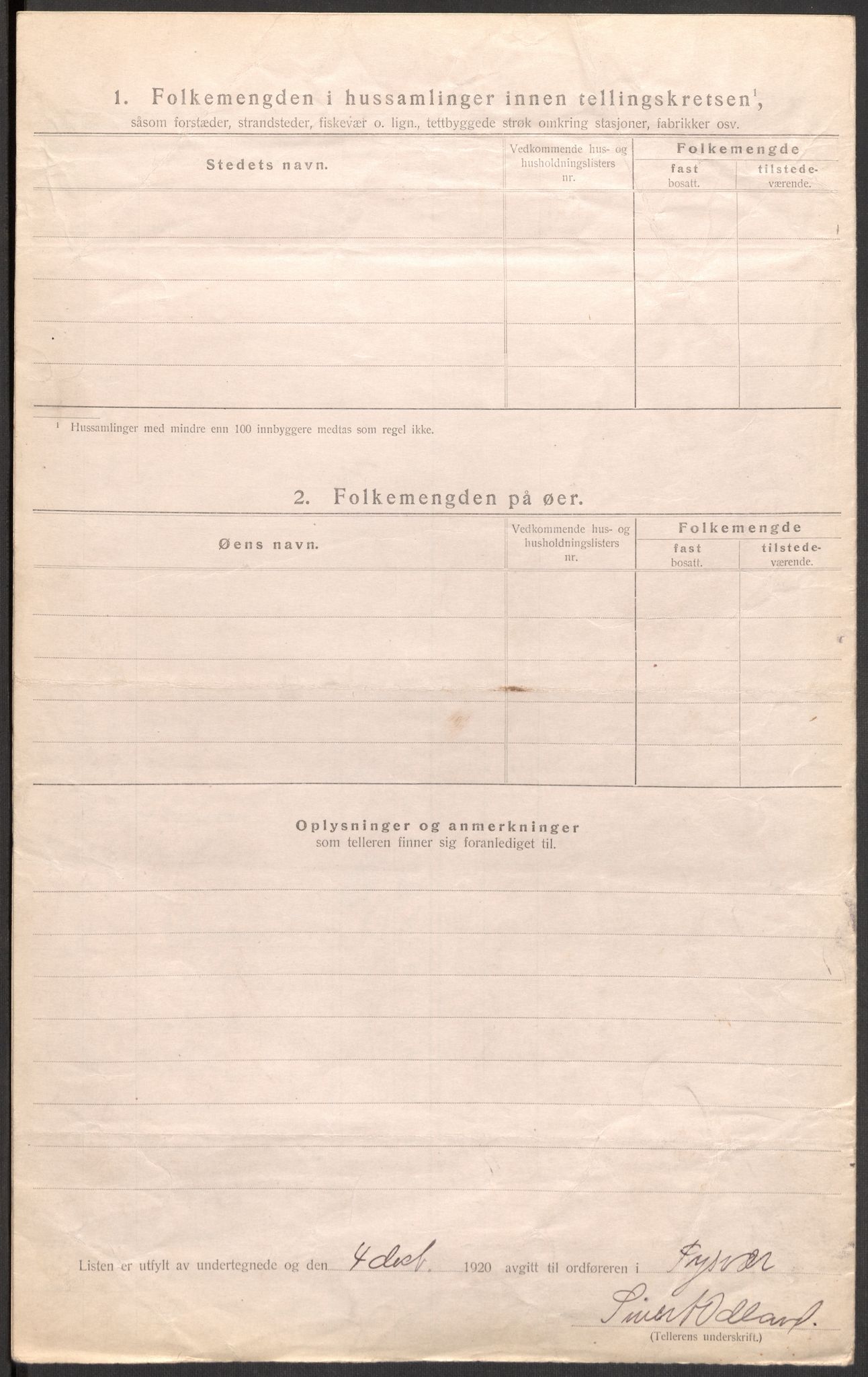 SAST, 1920 census for Tysvær, 1920, p. 13