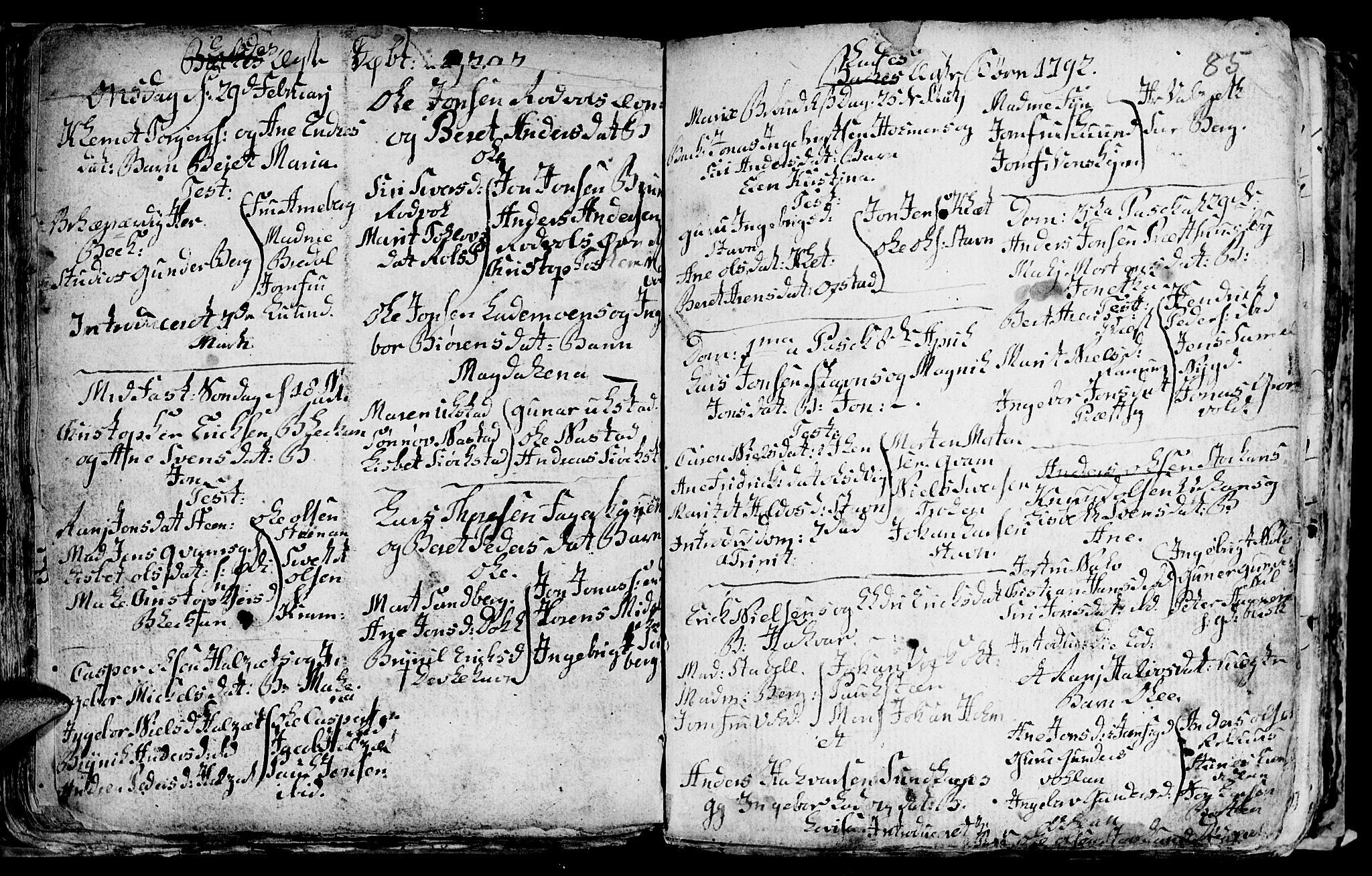 Ministerialprotokoller, klokkerbøker og fødselsregistre - Sør-Trøndelag, SAT/A-1456/606/L0305: Parish register (copy) no. 606C01, 1757-1819, p. 85