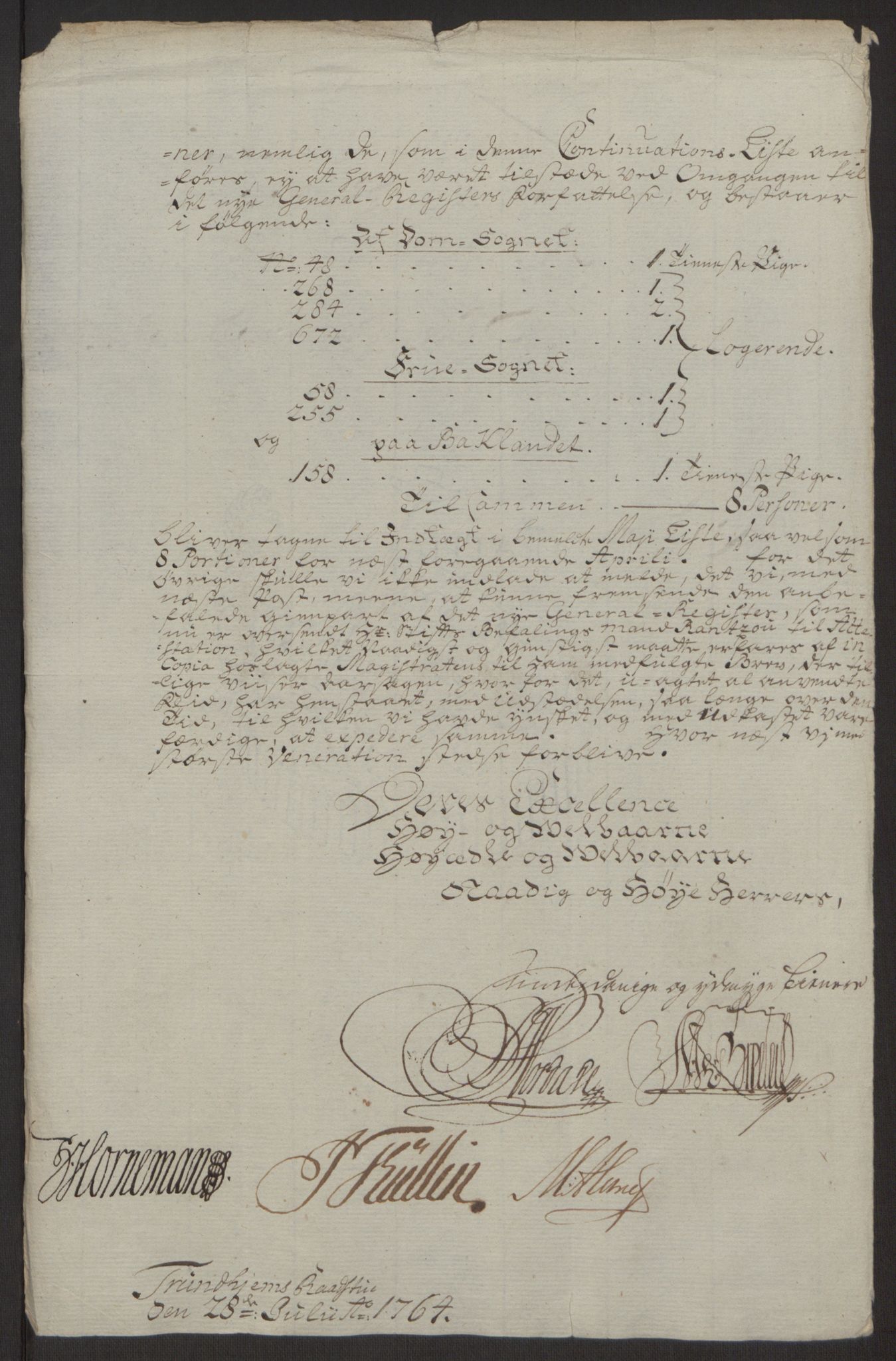 Rentekammeret inntil 1814, Reviderte regnskaper, Byregnskaper, AV/RA-EA-4066/R/Rs/L0516/0001: [S9] Kontribusjonsregnskap / Ekstraskatt, 1762-1767, p. 321