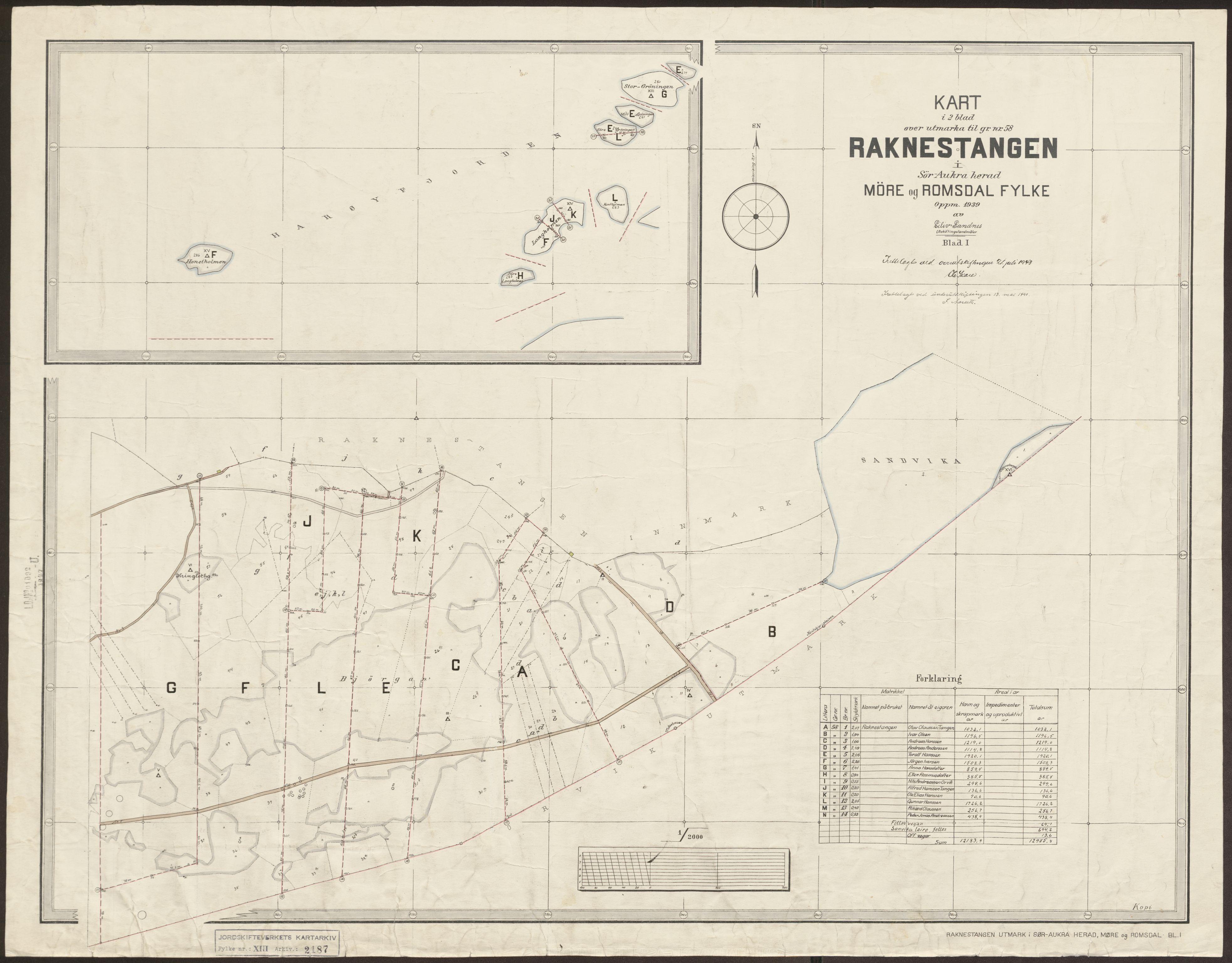 Jordskifteverkets kartarkiv, RA/S-3929/T, 1859-1988, p. 2705
