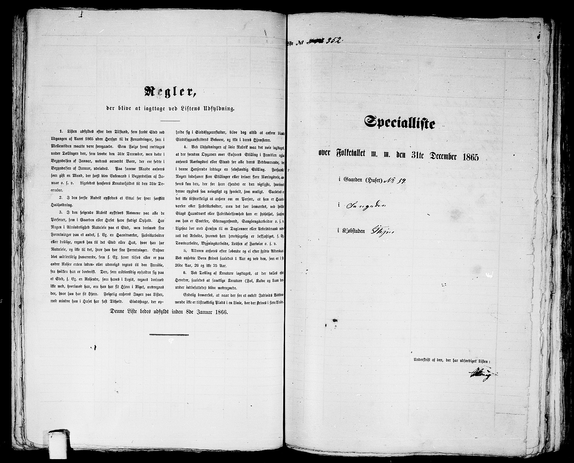 RA, 1865 census for Trondheim, 1865, p. 743