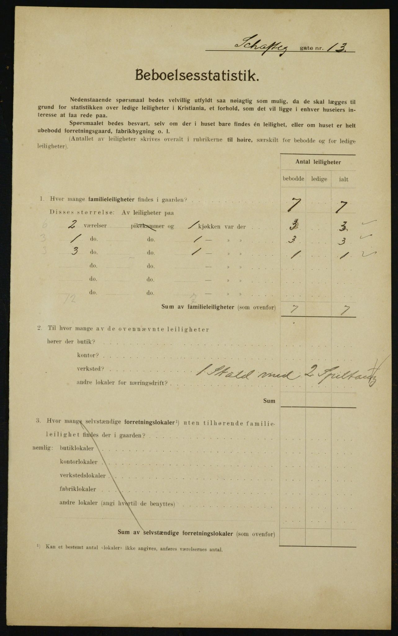 OBA, Municipal Census 1910 for Kristiania, 1910, p. 85493