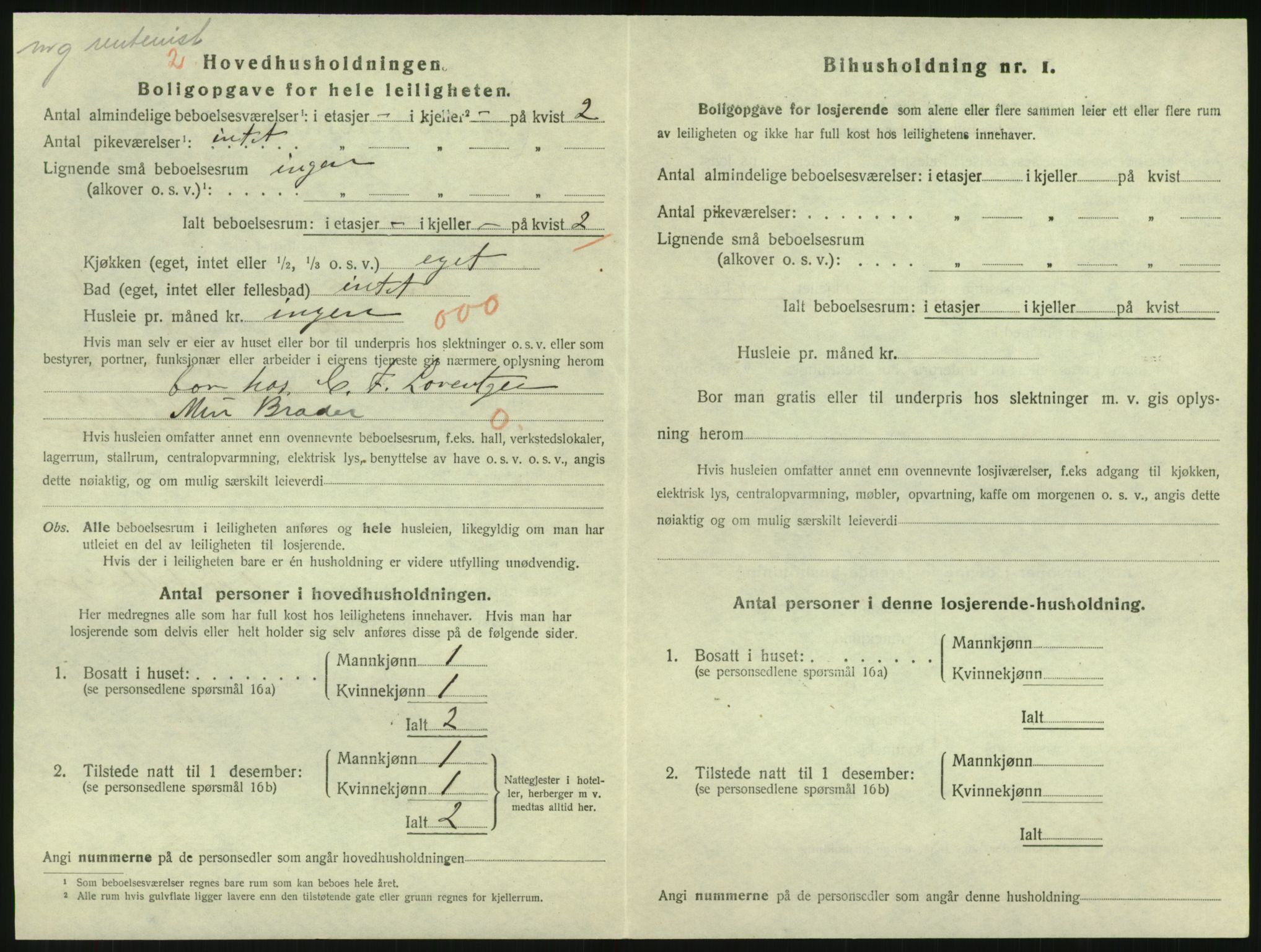 SAK, 1920 census for Grimstad, 1920, p. 1132