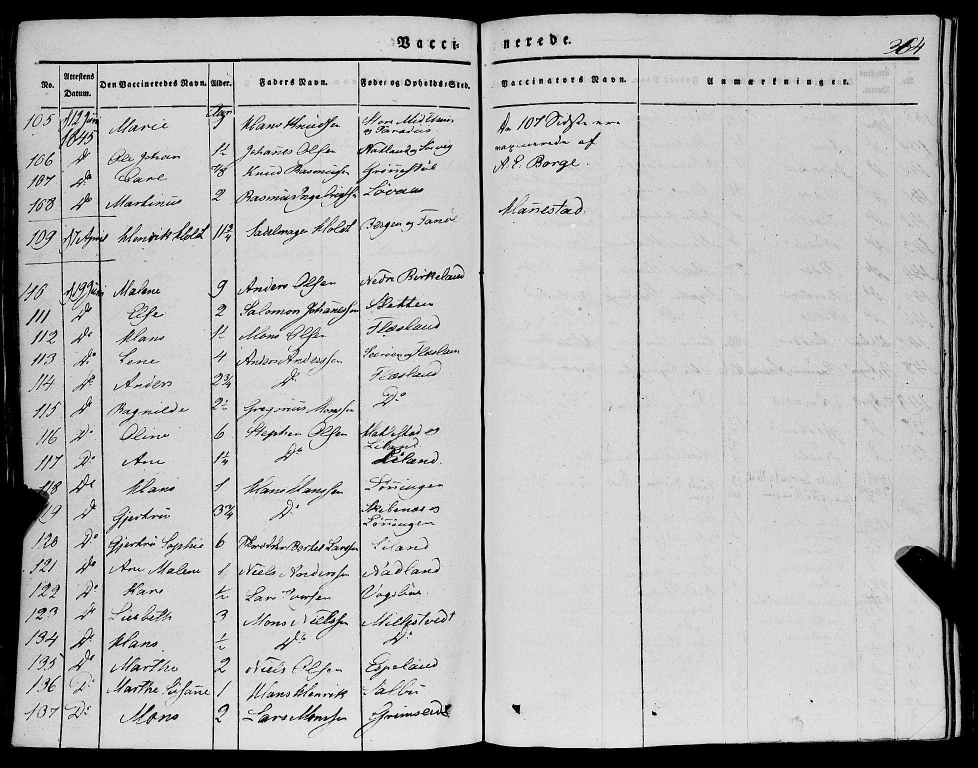 Fana Sokneprestembete, AV/SAB-A-75101/H/Haa/Haaa/L0008: Parish register (official) no. A 8, 1829-1851, p. 364