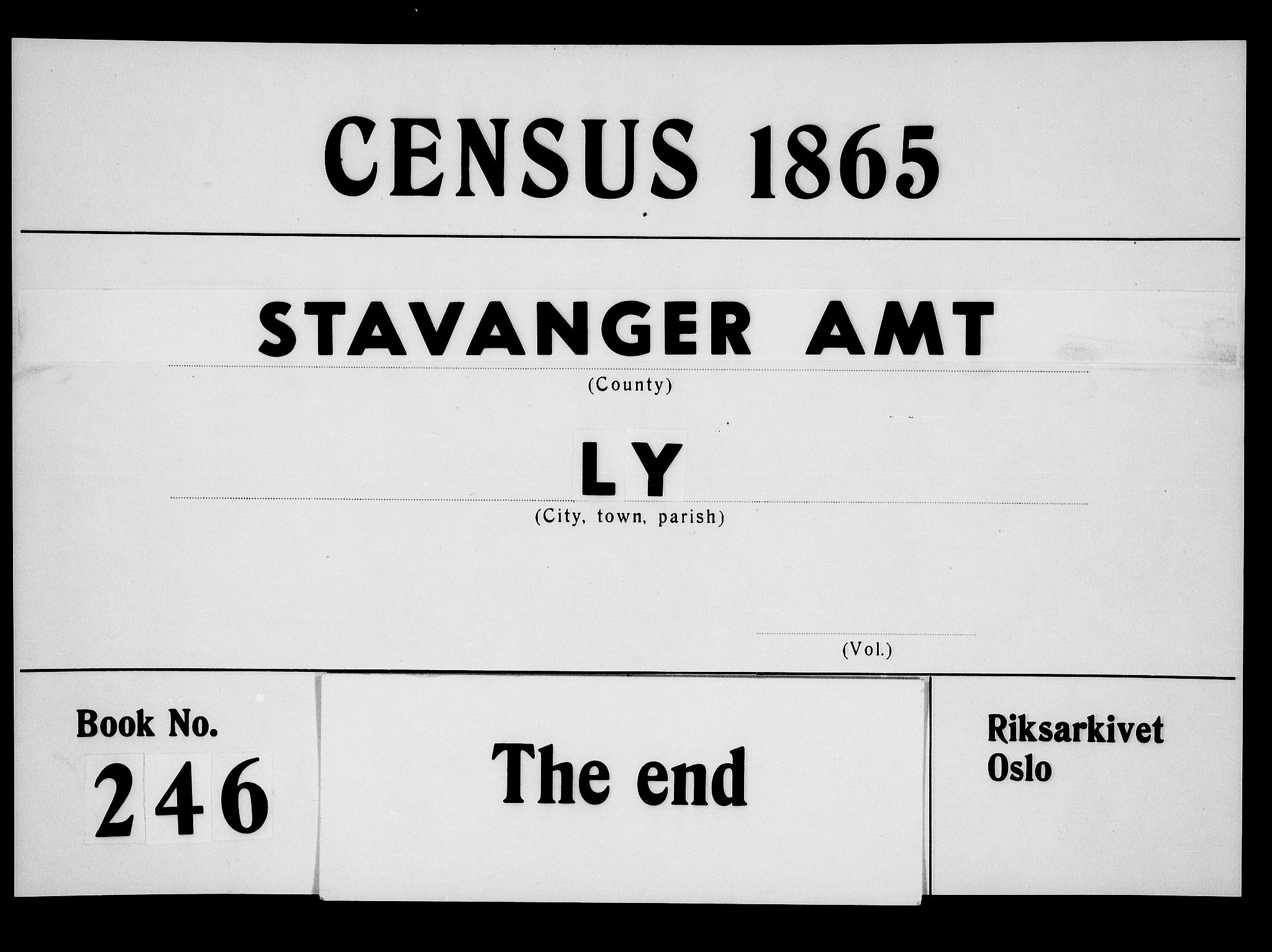 RA, 1865 census for Lye, 1865, p. 159