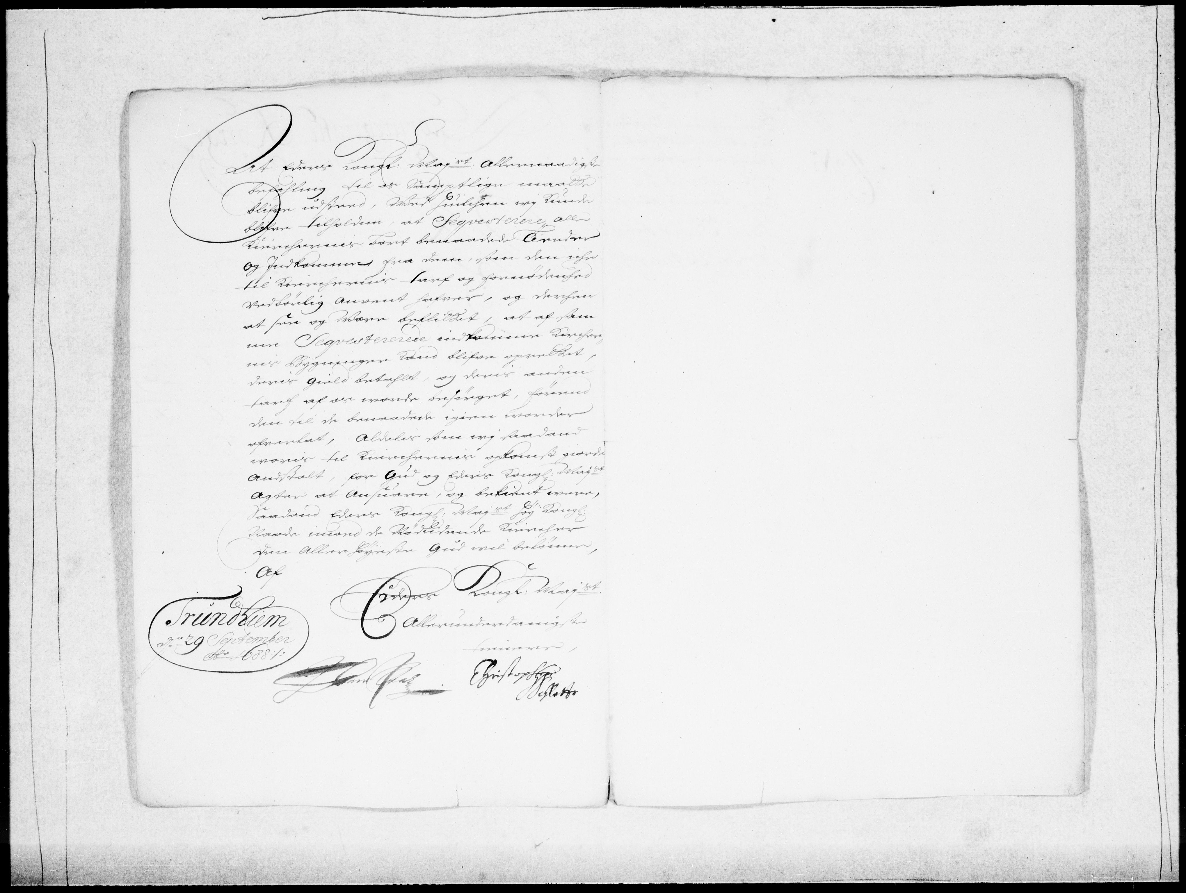 Danske Kanselli 1572-1799, AV/RA-EA-3023/F/Fc/Fcc/Fcca/L0042: Norske innlegg 1572-1799, 1688-1689, p. 482