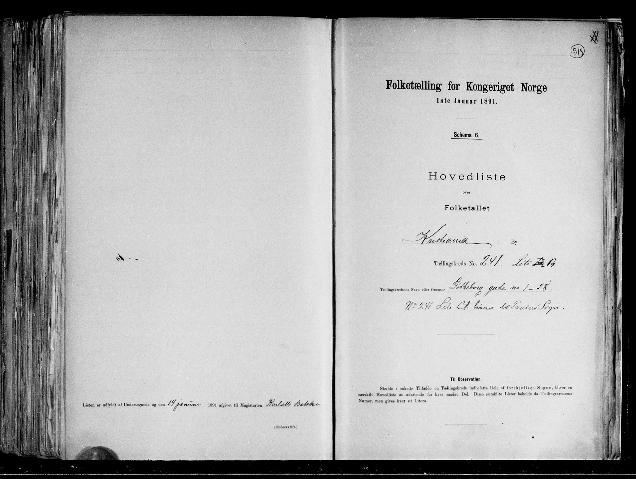 RA, 1891 census for 0301 Kristiania, 1891, p. 141980