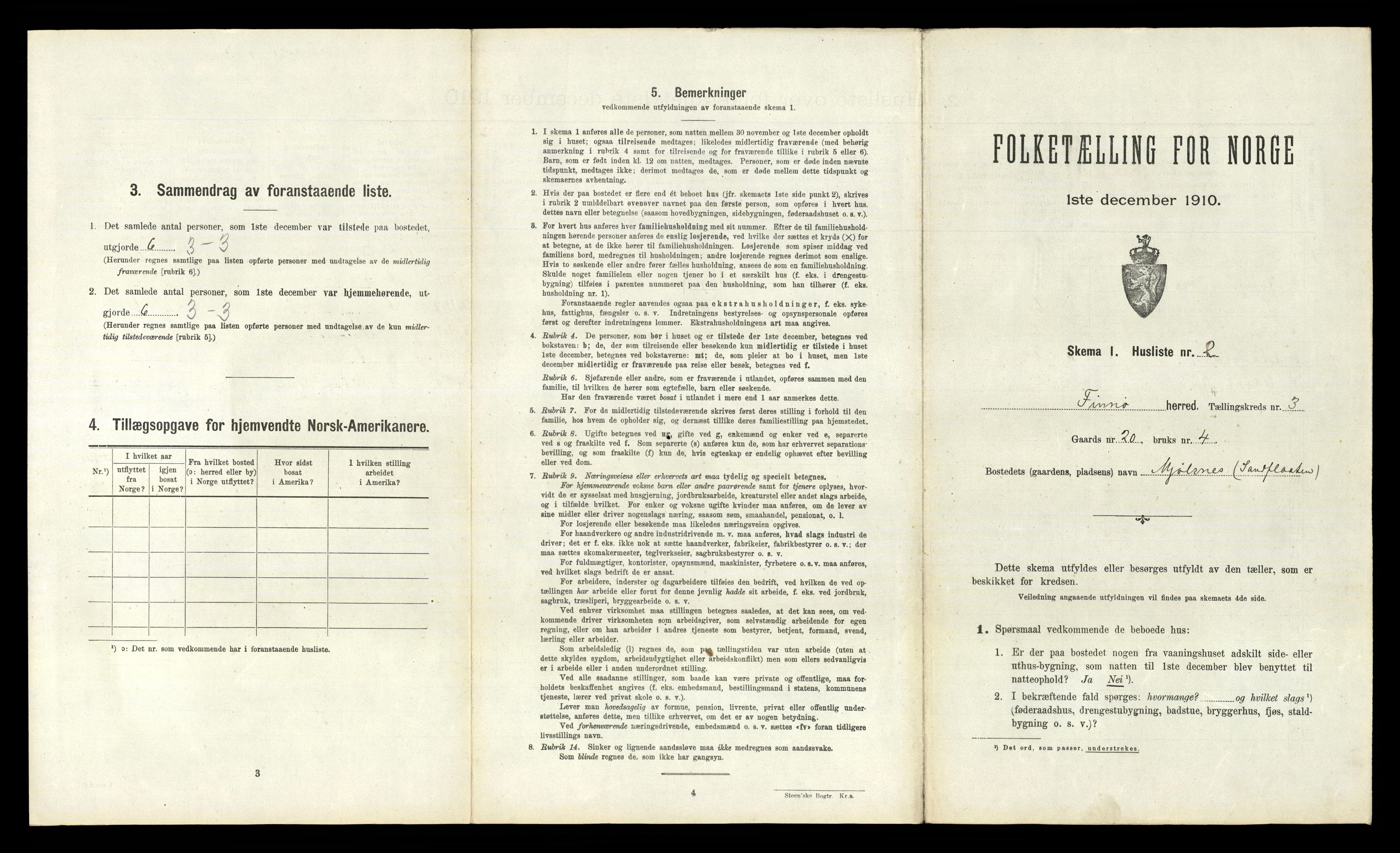 RA, 1910 census for Finnøy, 1910, p. 298