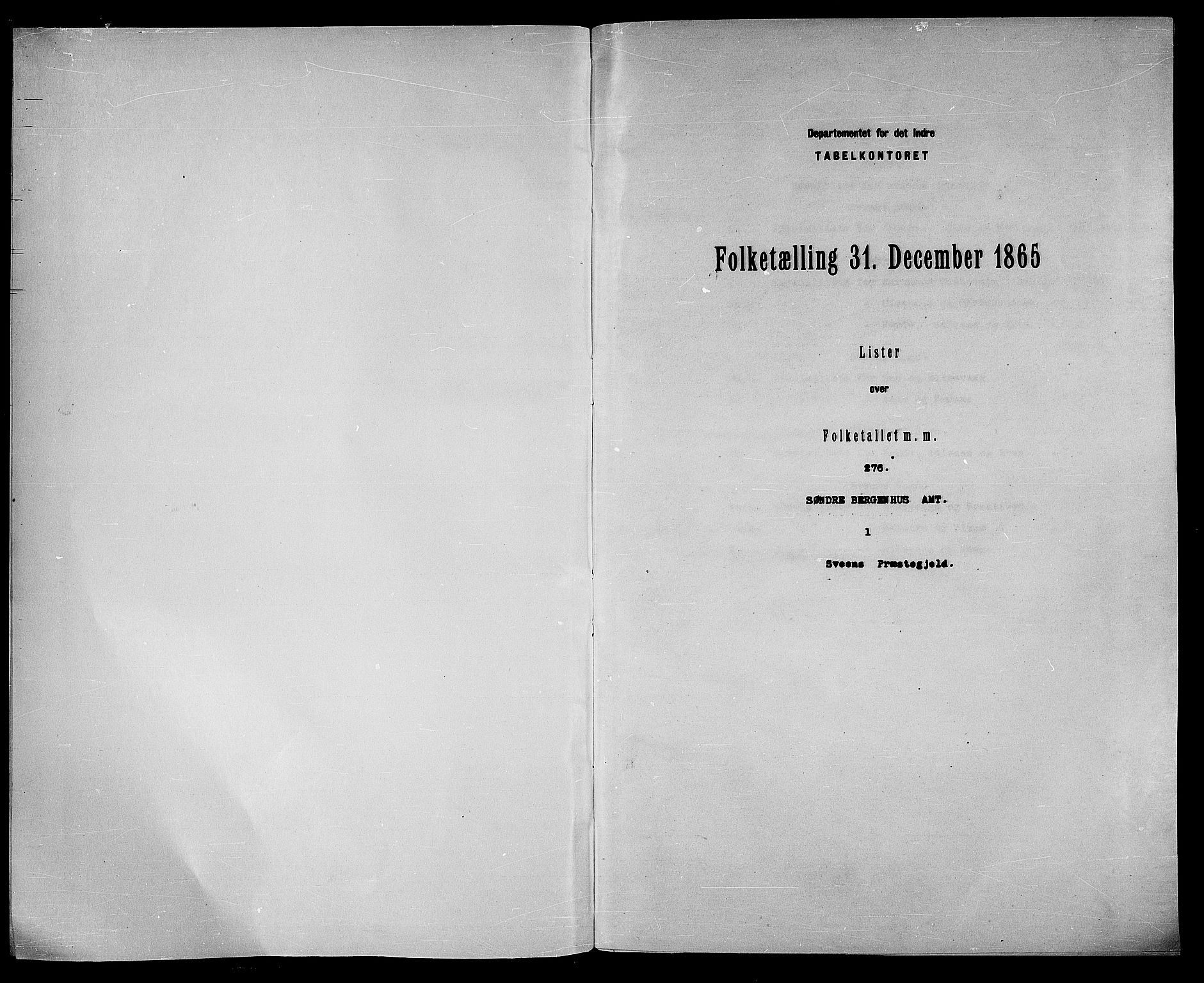 RA, 1865 census for Sveio, 1865, p. 3
