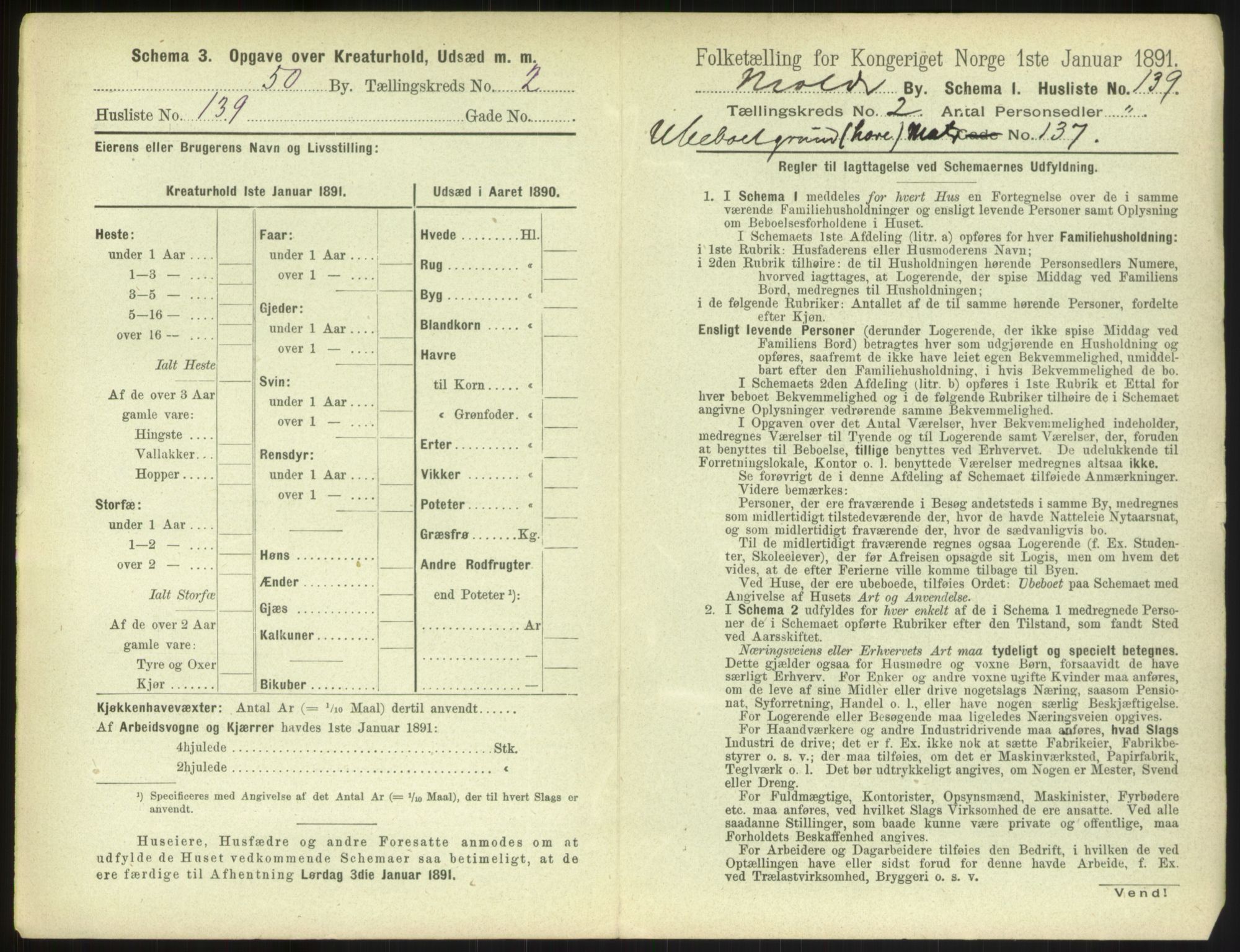 RA, 1891 census for 1502 Molde, 1891, p. 1430