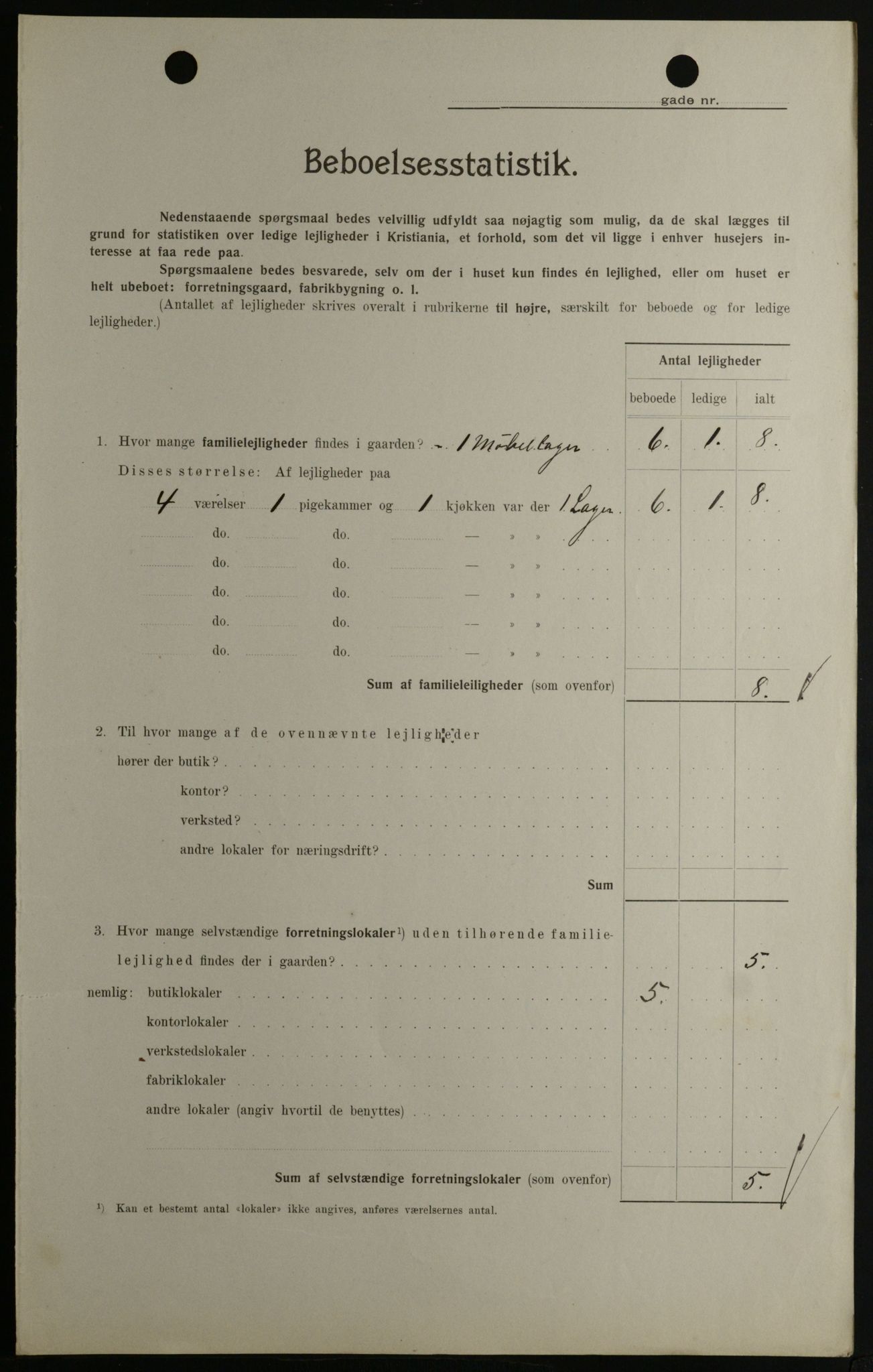 OBA, Municipal Census 1908 for Kristiania, 1908, p. 103641