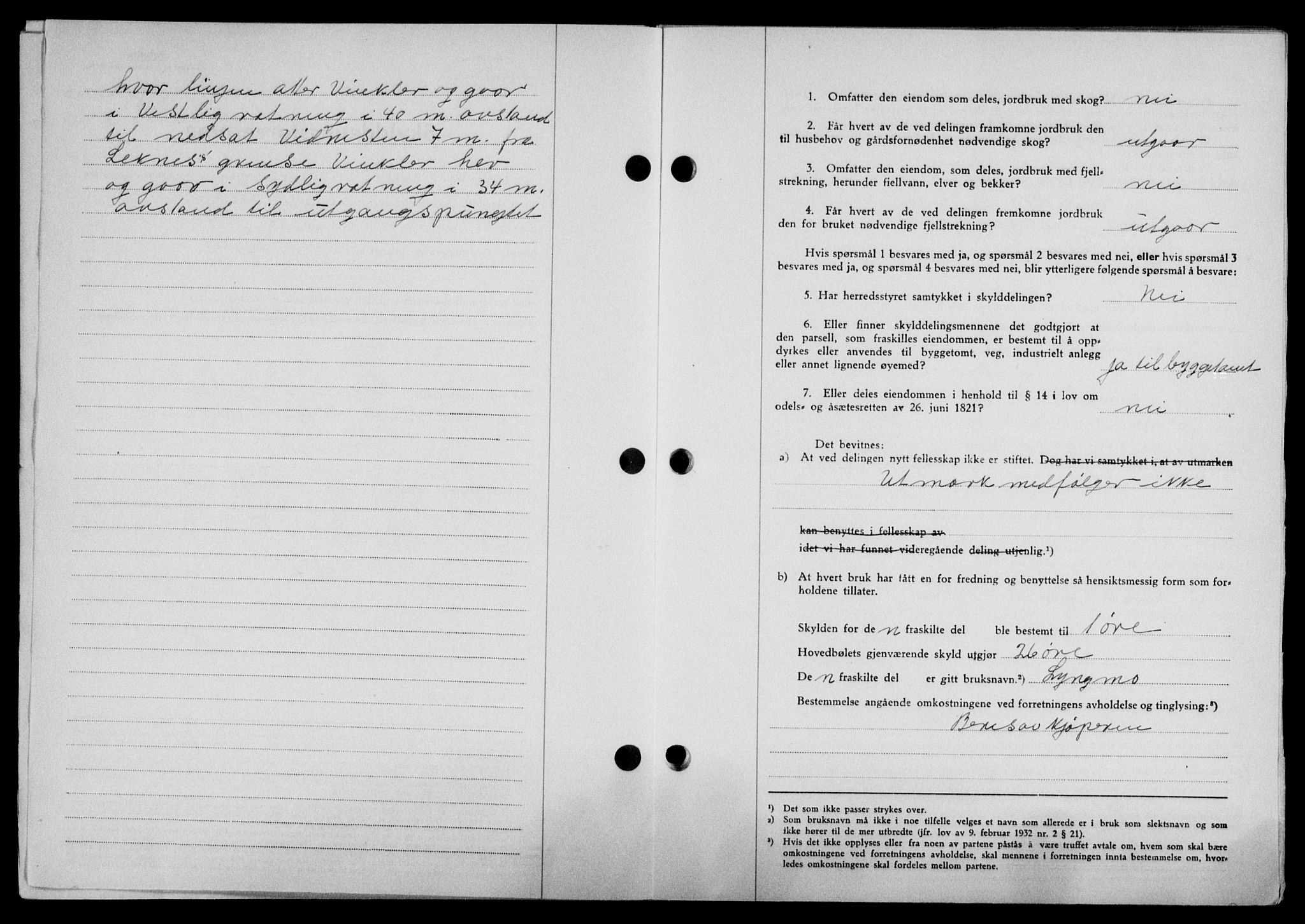 Lofoten sorenskriveri, SAT/A-0017/1/2/2C/L0024a: Mortgage book no. 24a, 1950-1950, Diary no: : 2344/1950