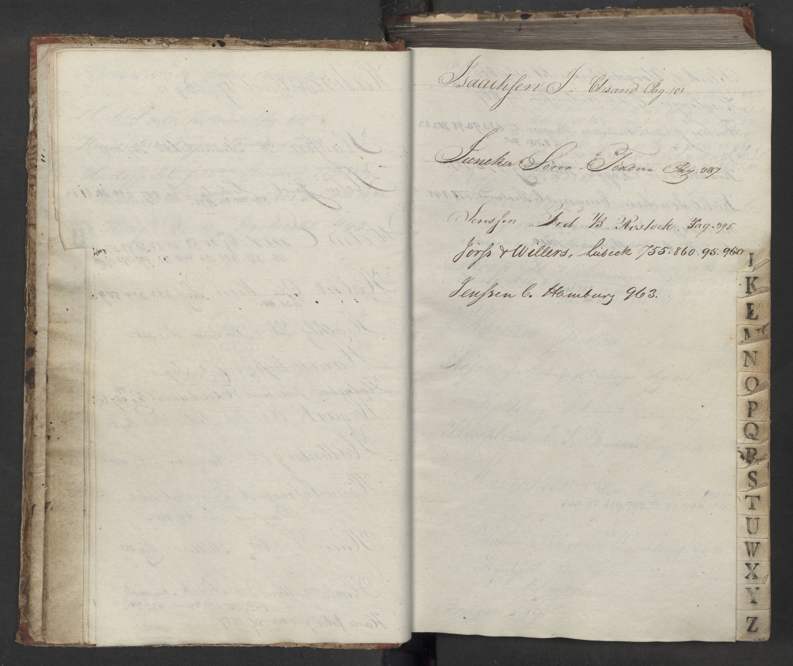 Hoë, Herman & Co, AV/SAT-PA-0280/11/L0013: Kopibok, utenriks, 1815-1821