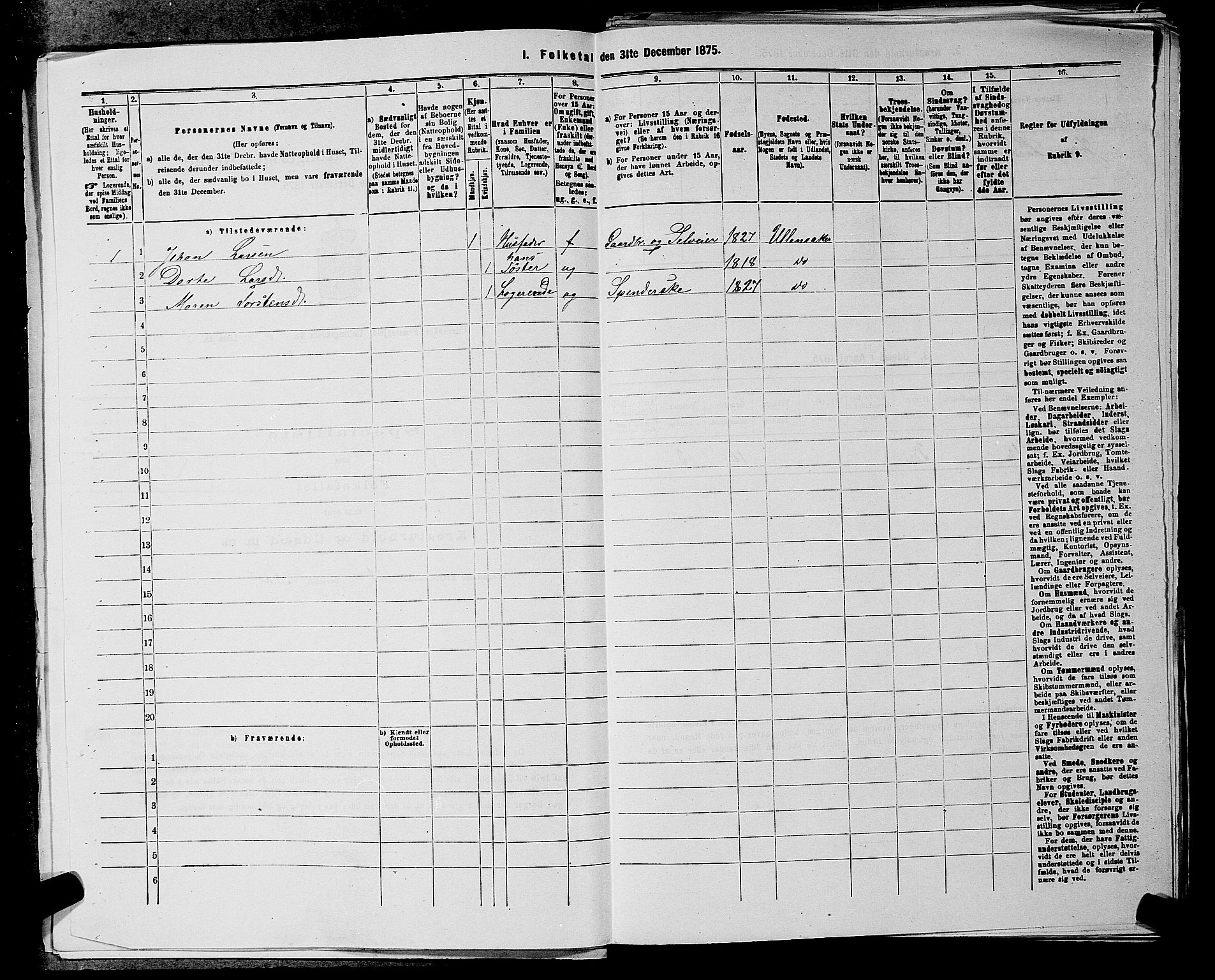 RA, 1875 census for 0235P Ullensaker, 1875, p. 771