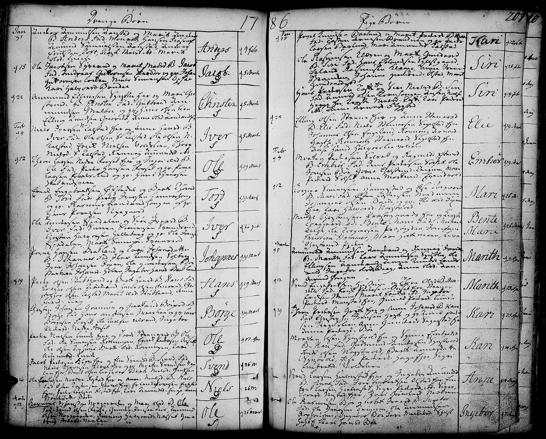 Gausdal prestekontor, SAH/PREST-090/H/Ha/Haa/L0003: Parish register (official) no. 3, 1758-1809, p. 209