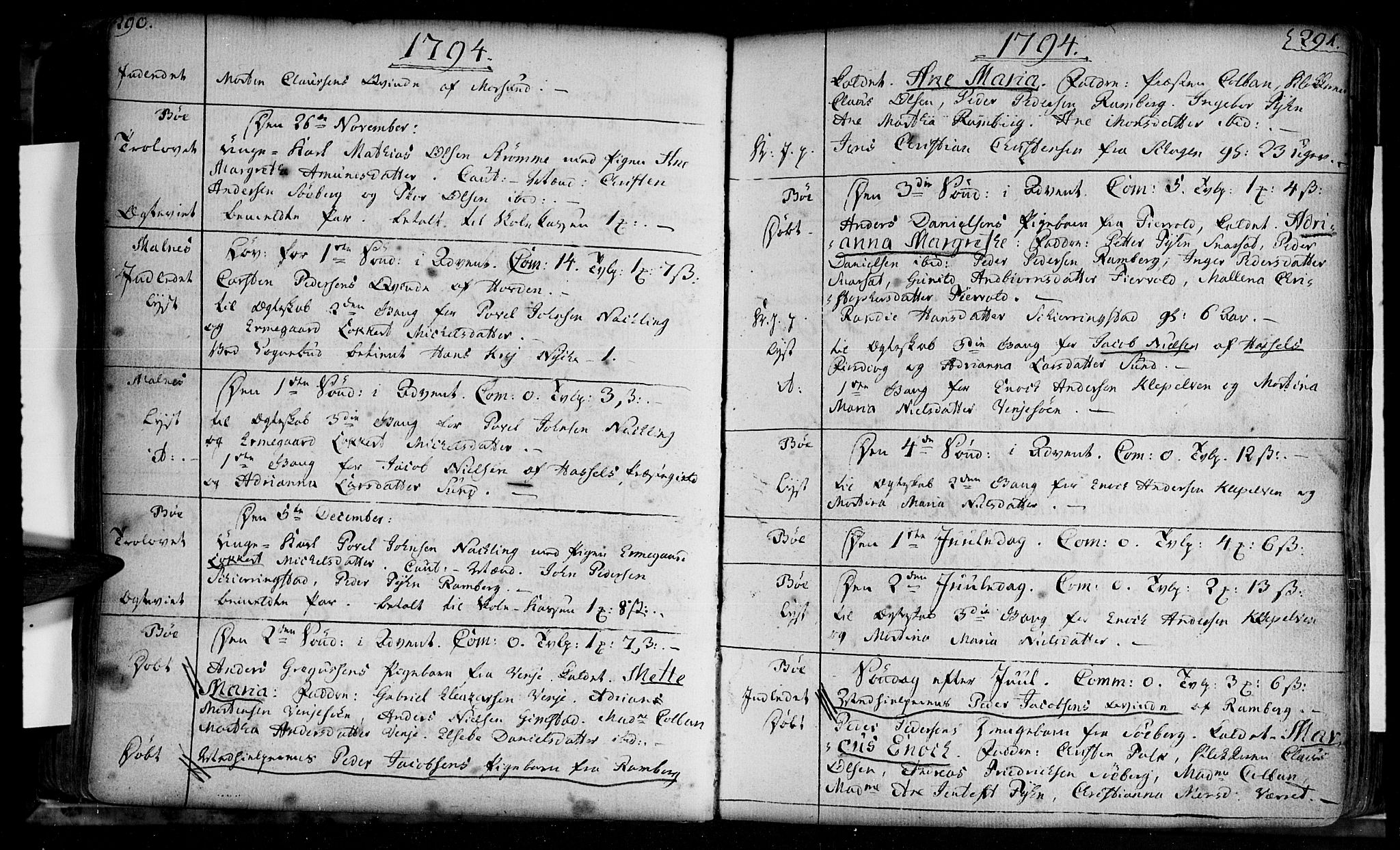 Ministerialprotokoller, klokkerbøker og fødselsregistre - Nordland, SAT/A-1459/891/L1297: Parish register (official) no. 891A02, 1759-1820, p. 390-391