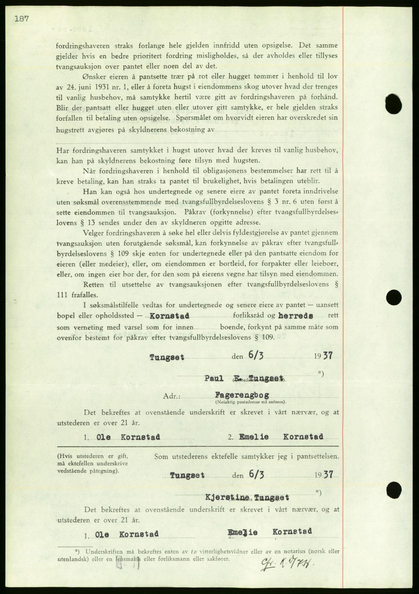 Nordmøre sorenskriveri, AV/SAT-A-4132/1/2/2Ca/L0091: Mortgage book no. B81, 1937-1937, Diary no: : 836/1937