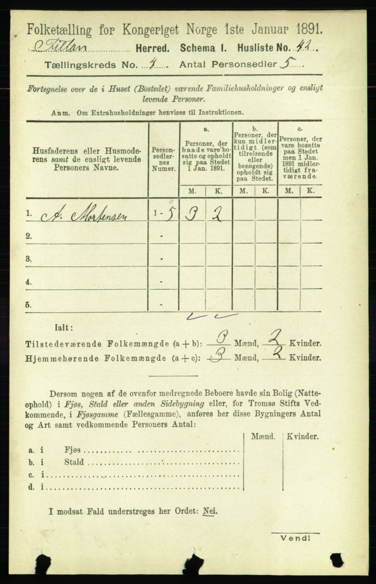 RA, 1891 census for 1616 Fillan, 1891, p. 662