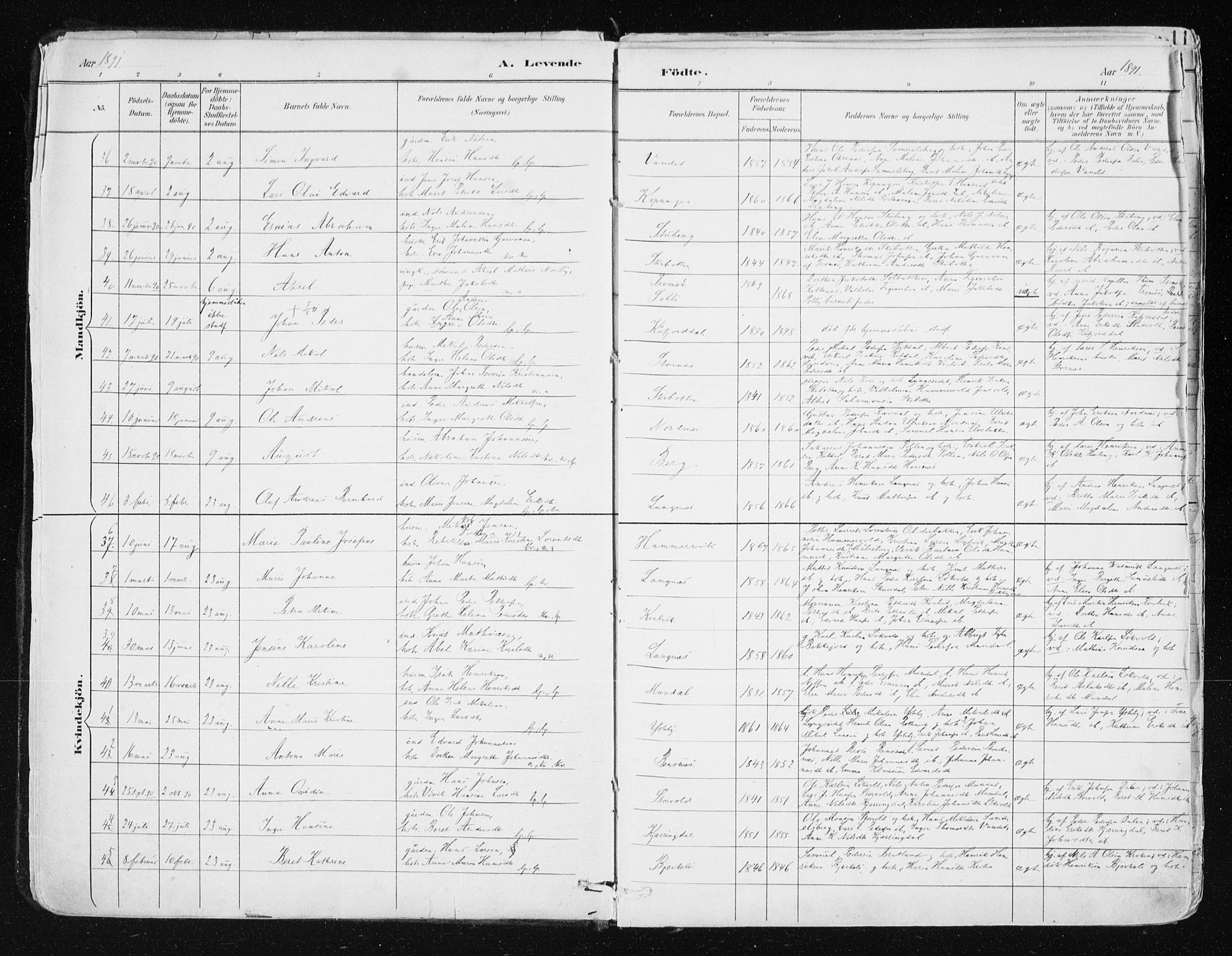 Lyngen sokneprestembete, SATØ/S-1289/H/He/Hea/L0008kirke: Parish register (official) no. 8, 1891-1902, p. 4