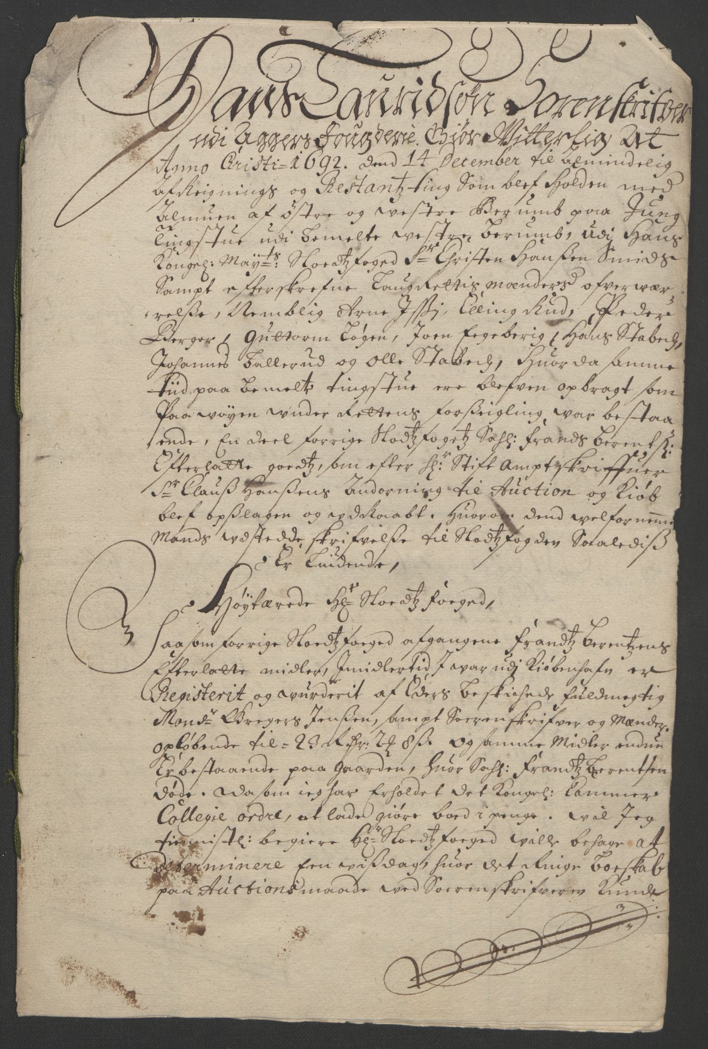 Rentekammeret inntil 1814, Reviderte regnskaper, Fogderegnskap, AV/RA-EA-4092/R08/L0426: Fogderegnskap Aker, 1692-1693, p. 258