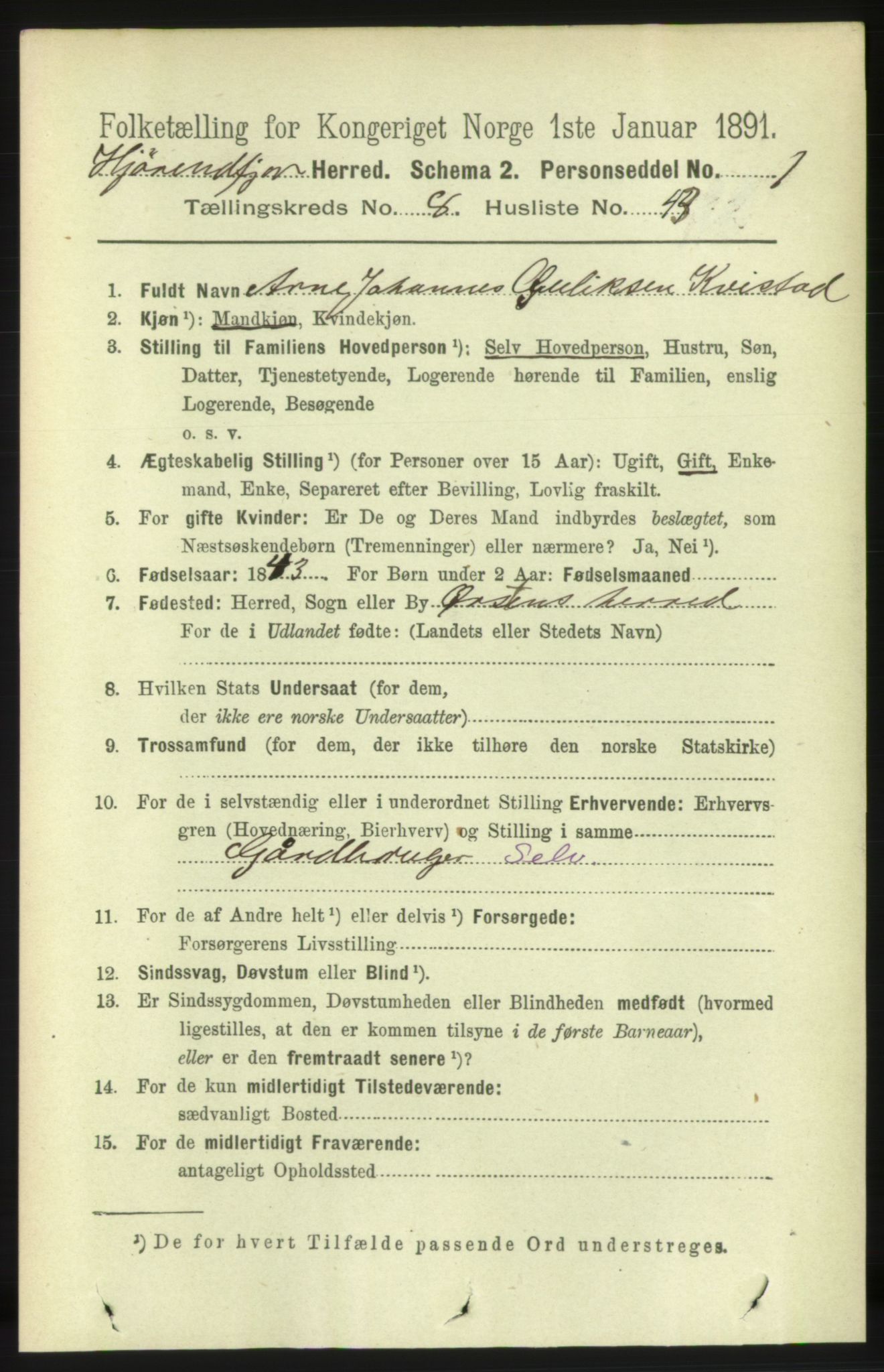 RA, 1891 census for 1522 Hjørundfjord, 1891, p. 2146