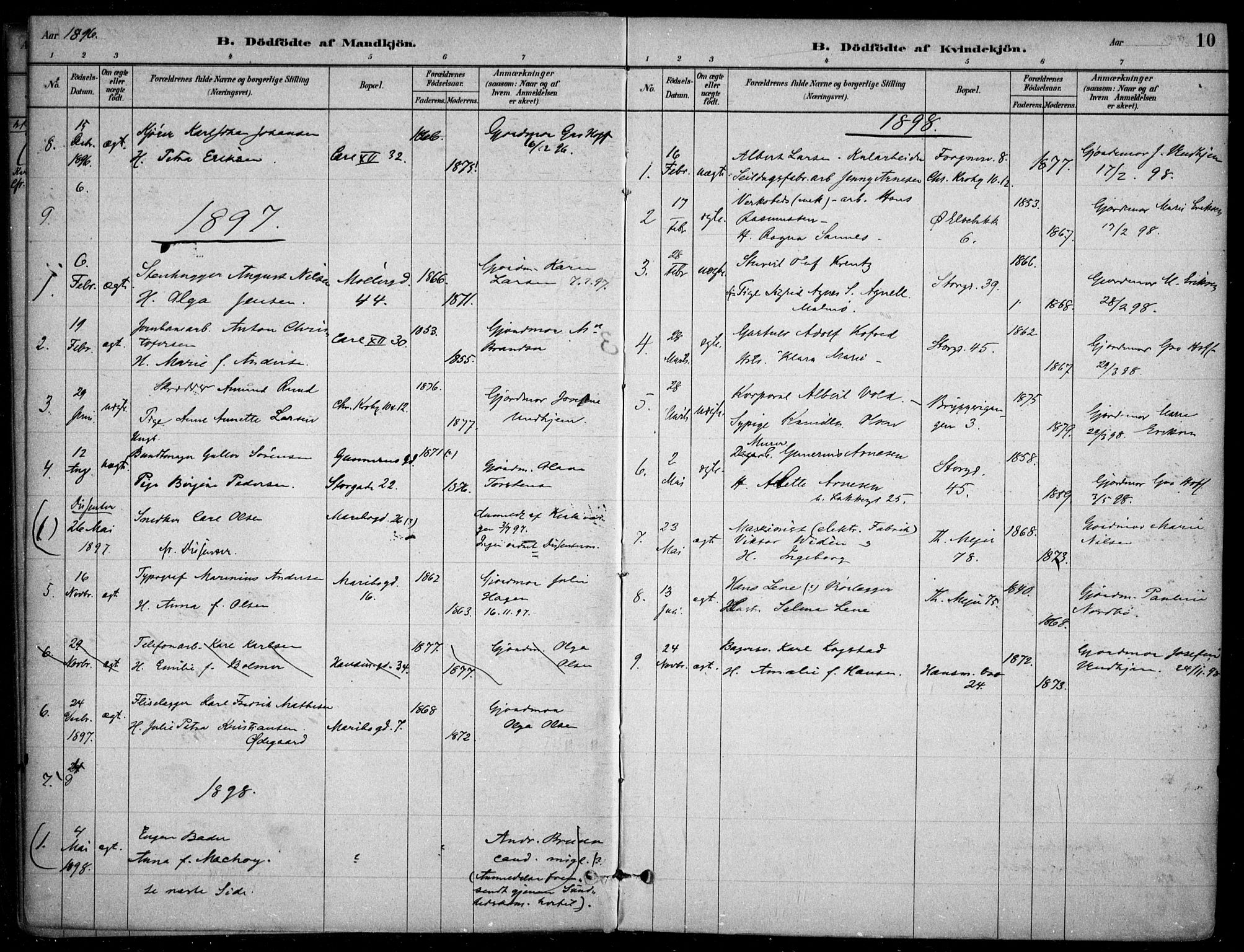 Jakob prestekontor Kirkebøker, SAO/A-10850/F/Fa/L0007: Parish register (official) no. 7, 1880-1905, p. 10
