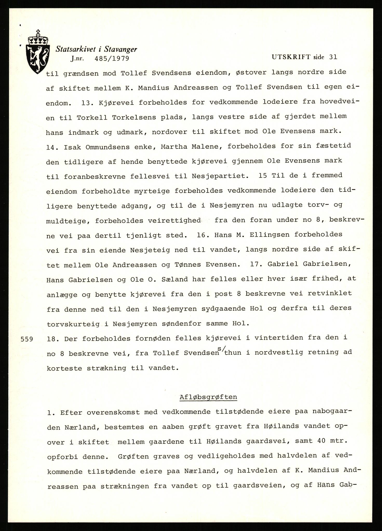 Statsarkivet i Stavanger, AV/SAST-A-101971/03/Y/Yj/L0041: Avskrifter sortert etter gårdsnavn: Hustveit i Vikedal - Høivik indre, 1750-1930, p. 443