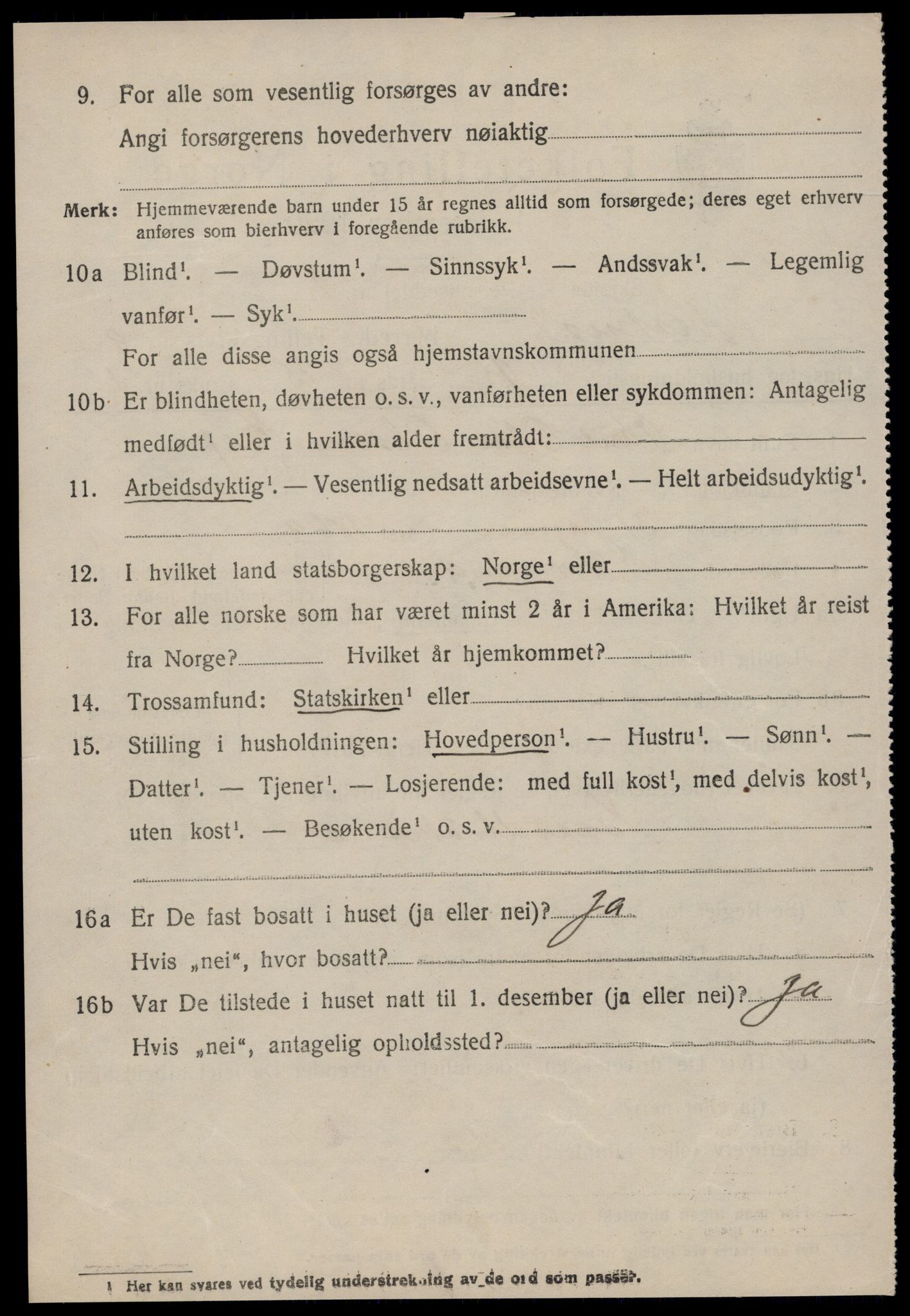 SAT, 1920 census for Vestnes, 1920, p. 5970