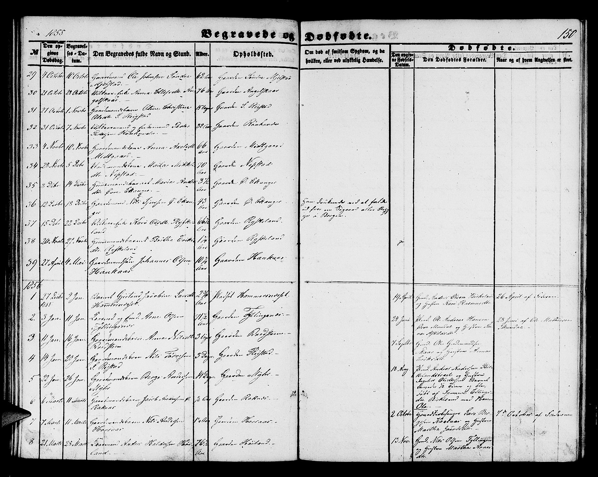 Hamre sokneprestembete, SAB/A-75501/H/Ha/Hab: Parish register (copy) no. B 1, 1852-1863, p. 150